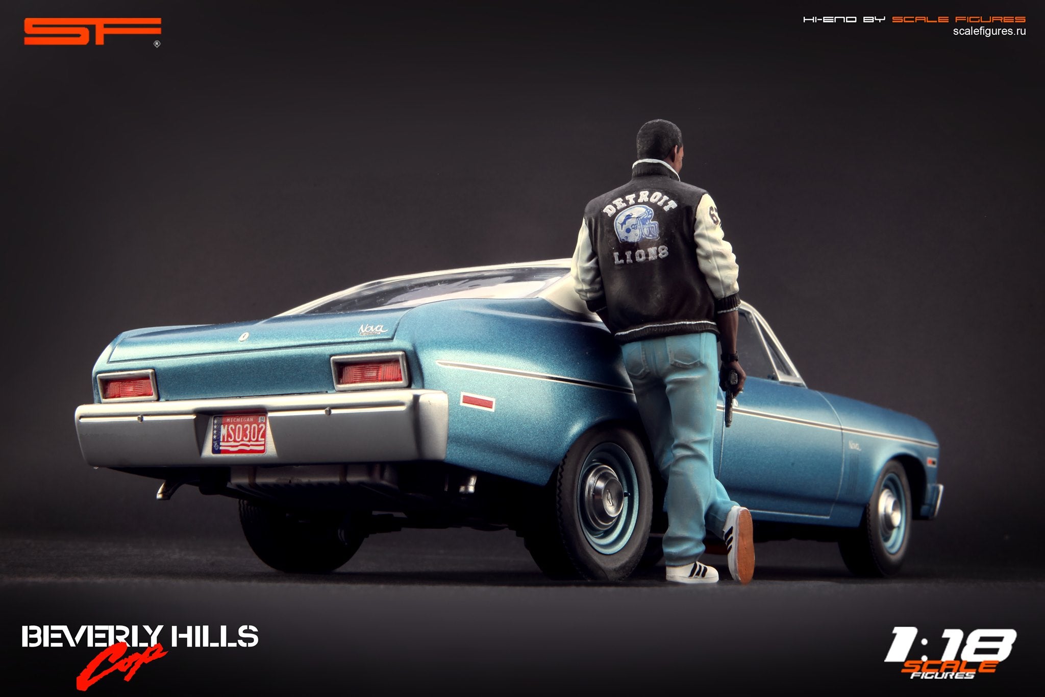 1/18 Eddie Murphy 'Beverly Hills Cop' von SF Scale Figures - Handarbeit -