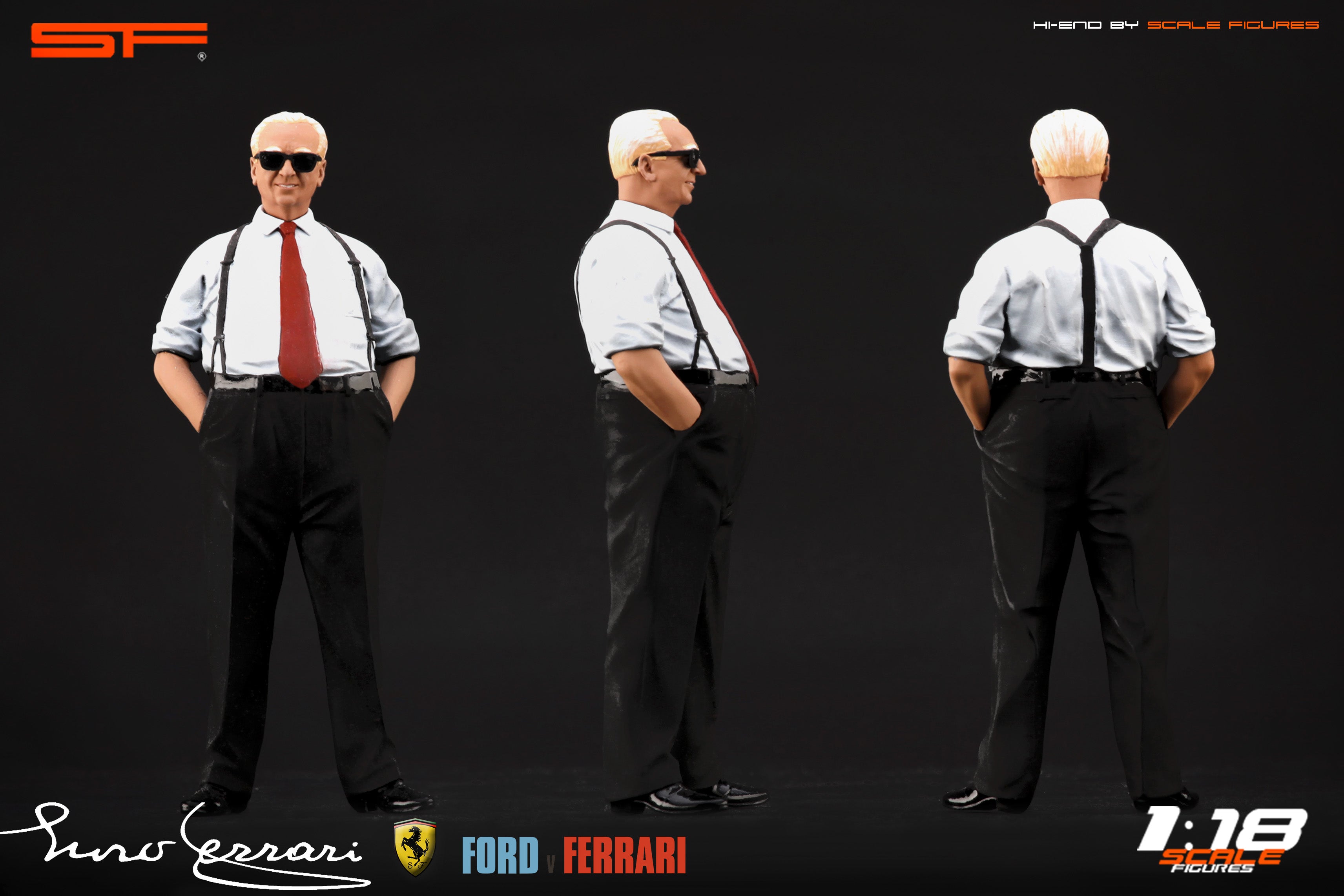1/18 Enzo FERRARI LE MANS 1966 von SF Scale Figures - Handarbeit -