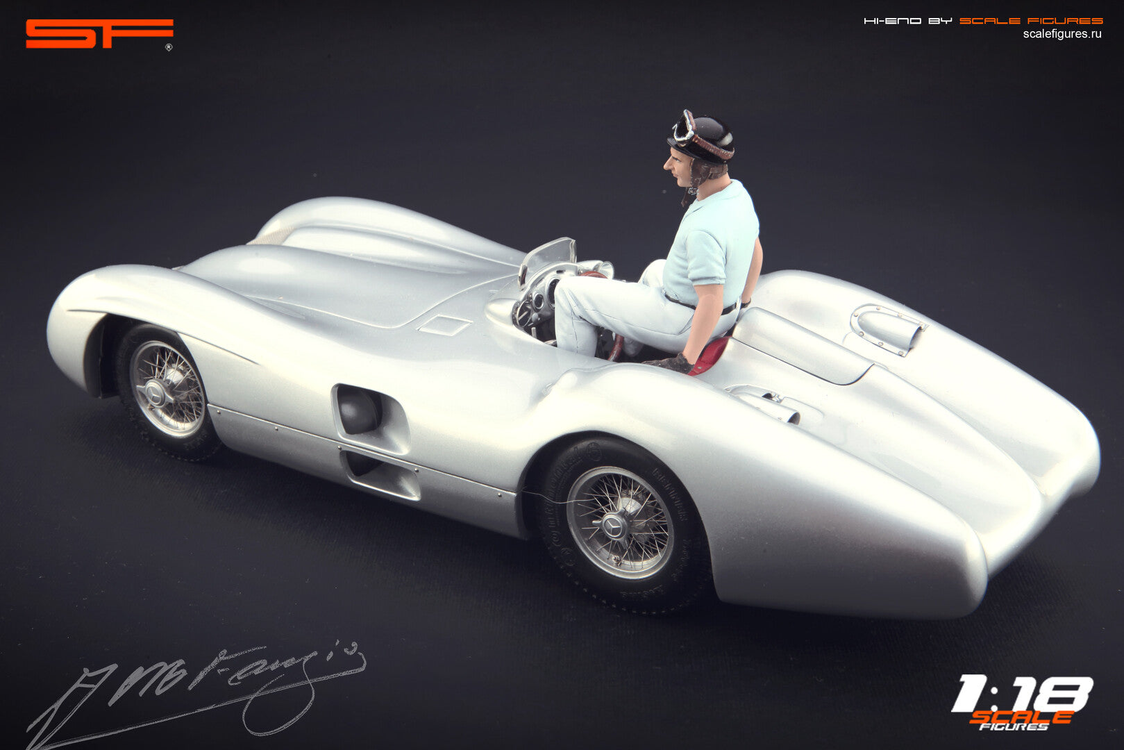 1/18 J.M. Fangio sitting von SF Scale Figures - Handarbeit -