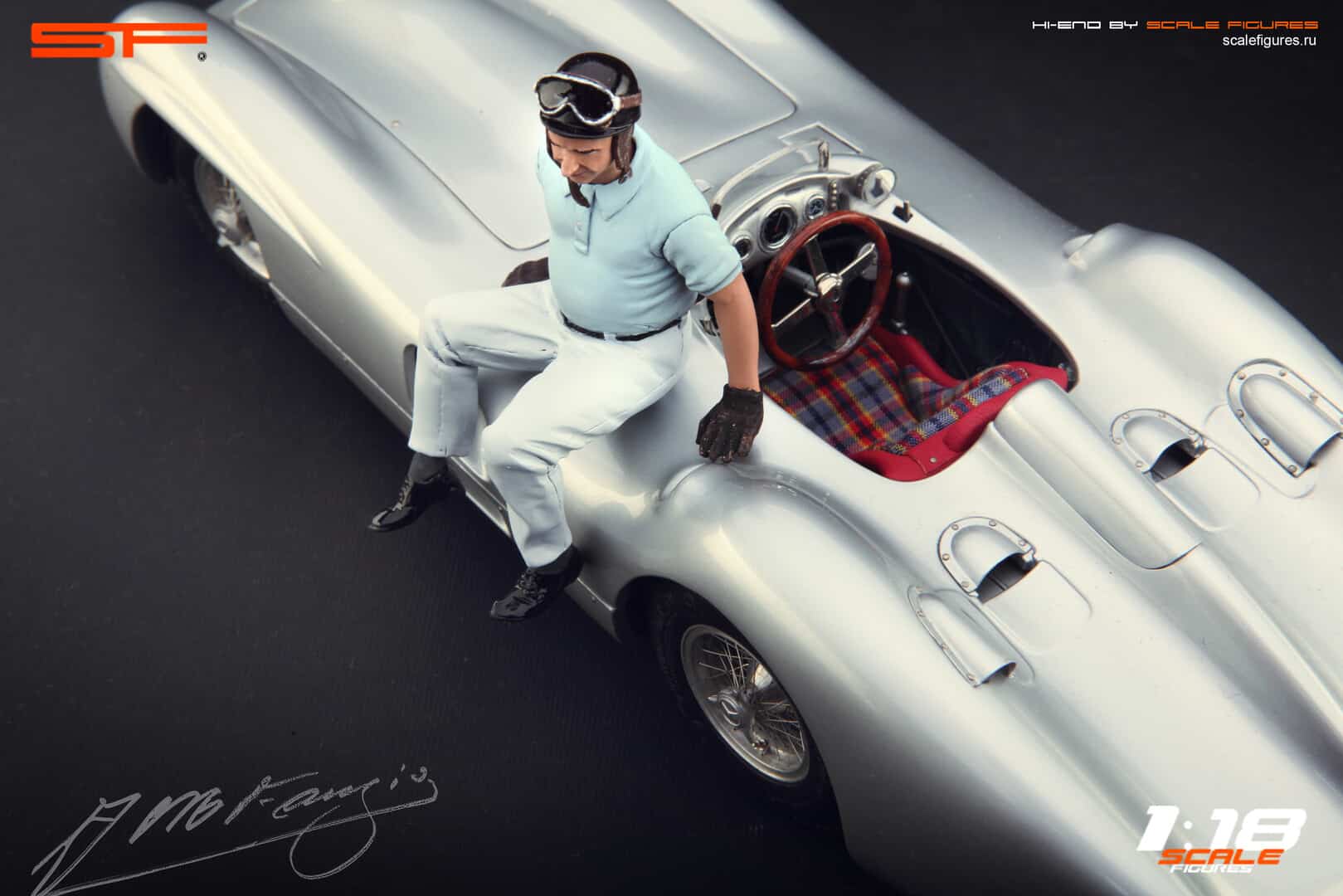1/18 J.M. Fangio sitting von SF Scale Figures - Handarbeit -