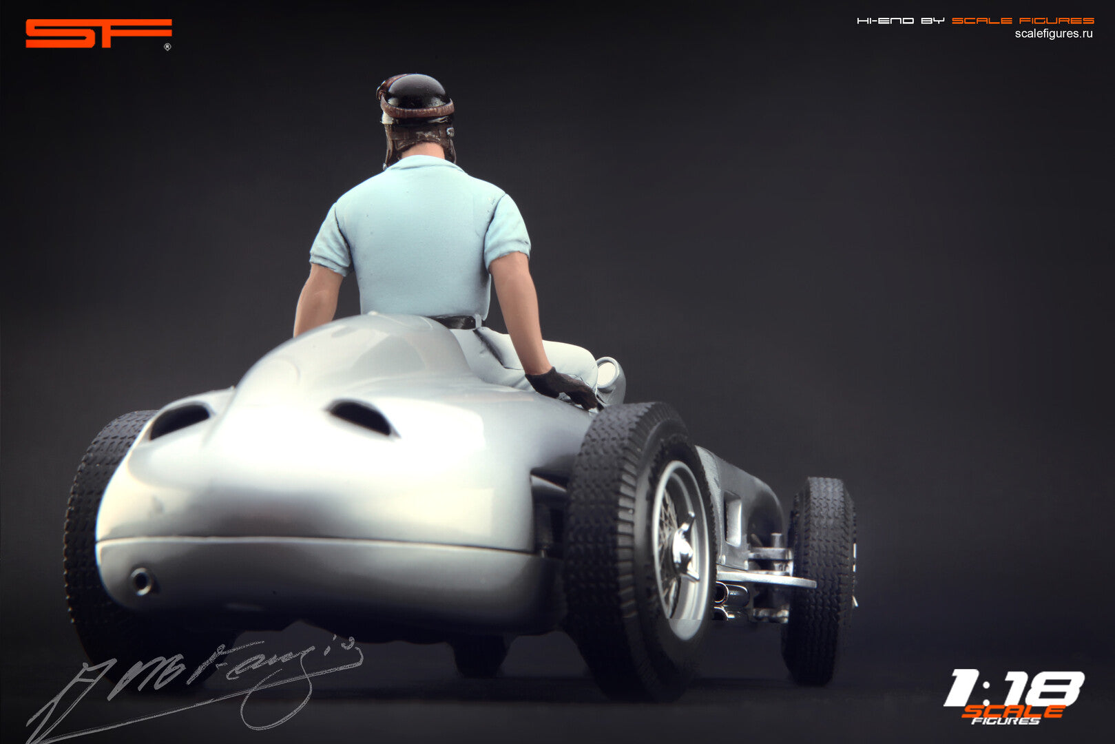 1/18 J.M. Fangio sitting von SF Scale Figures - Handarbeit -