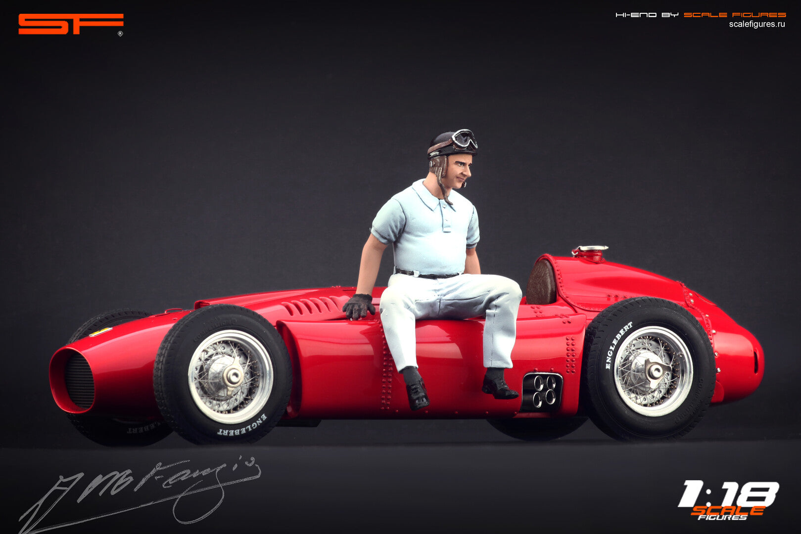 1/18 J.M. Fangio sitting von SF Scale Figures - Handarbeit -