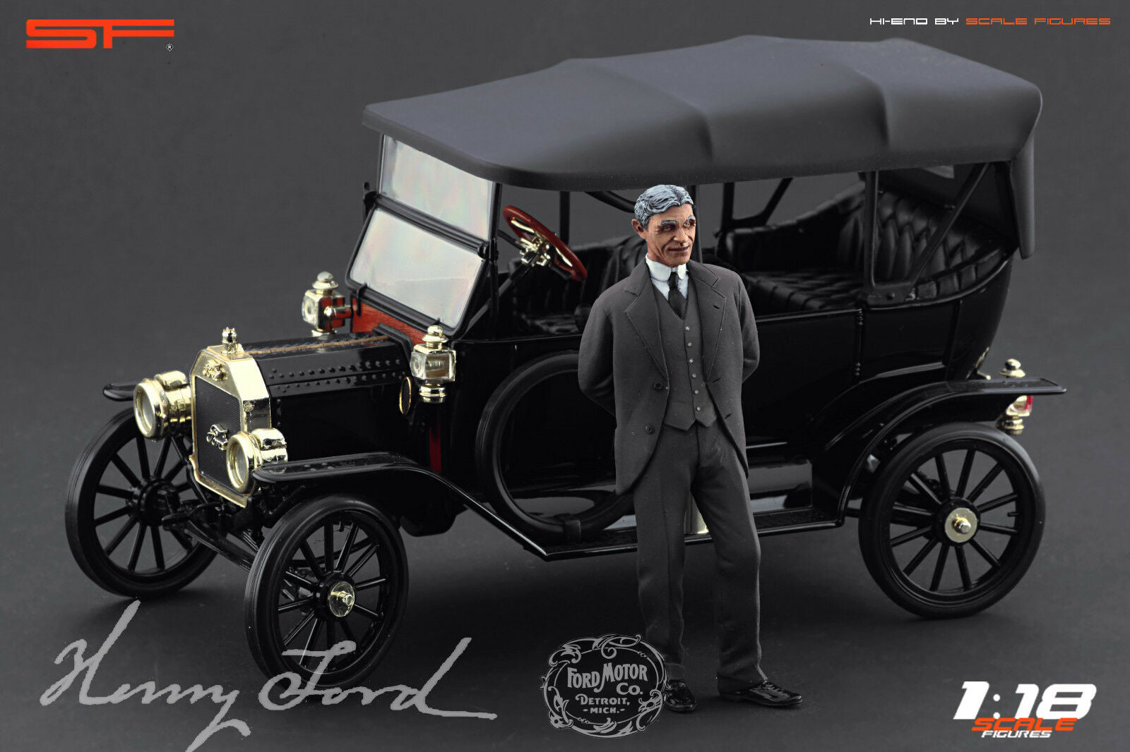 1/18 HENRY FORD von SF Scale Figures - Handarbeit -