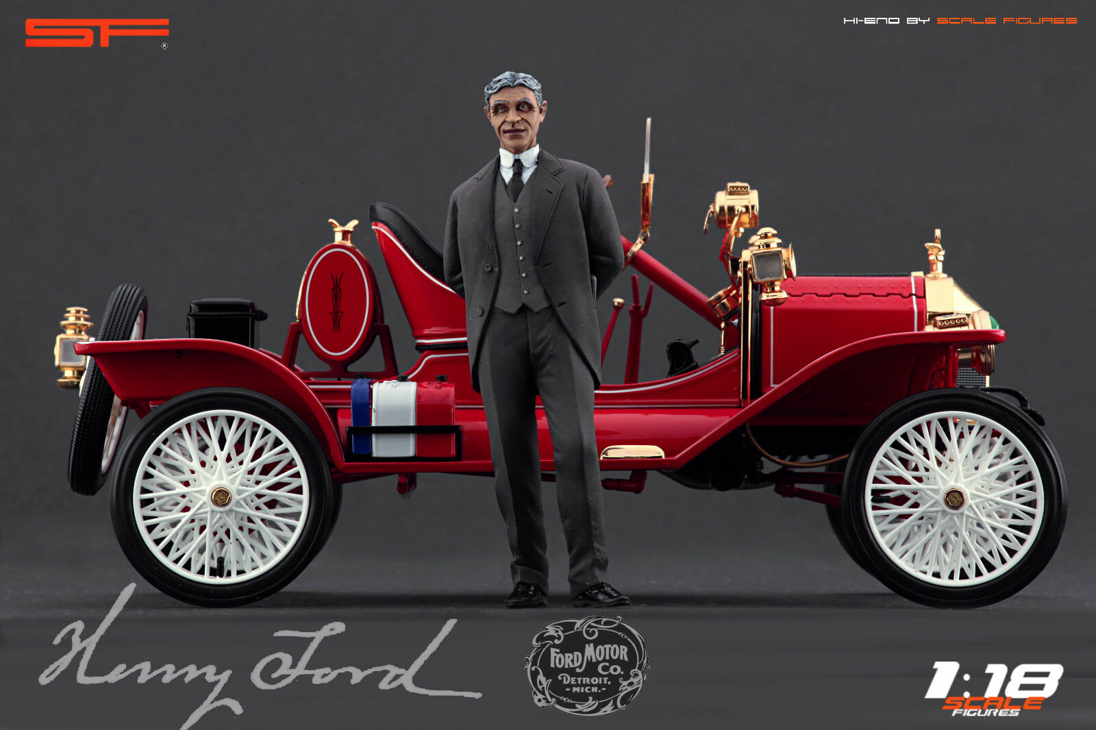 1/18 HENRY FORD von SF Scale Figures - Handarbeit -