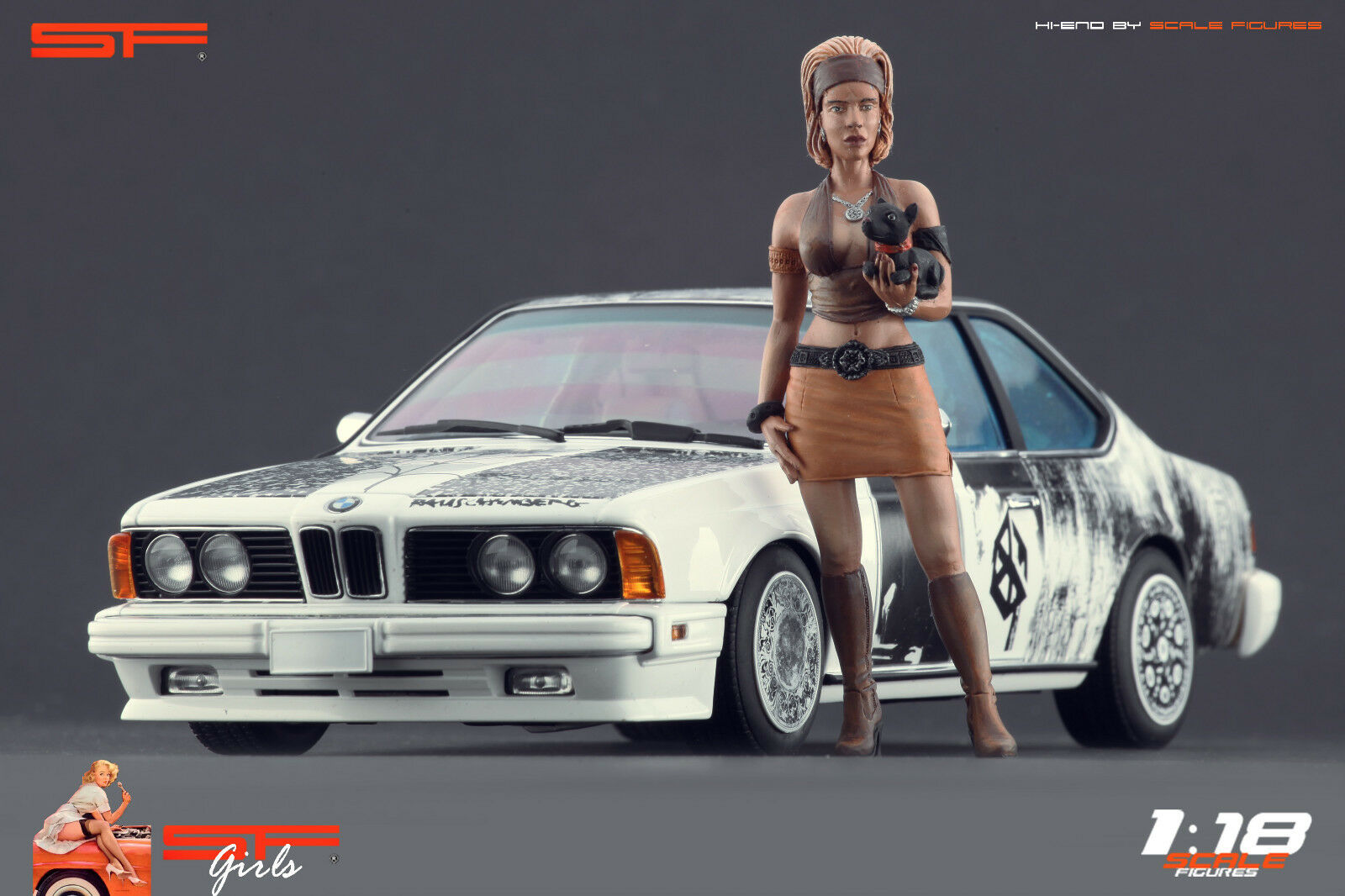 1/18 HippieGirl von SF Scale Figures - Handarbeit -