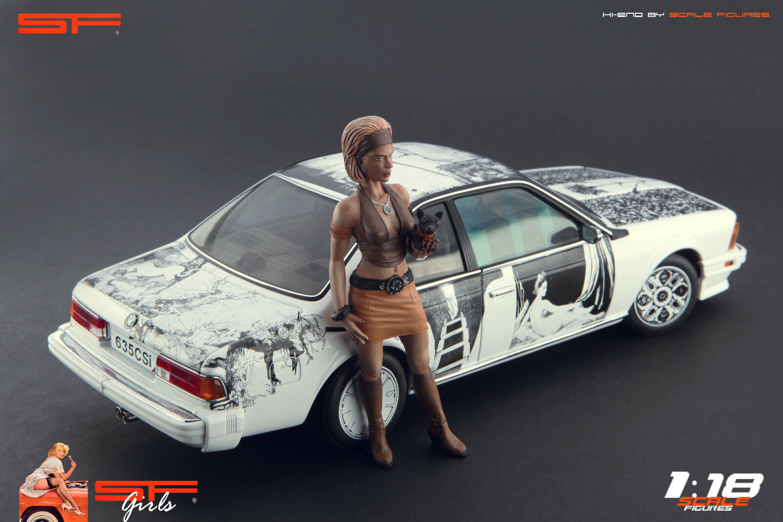 1/18 HippieGirl von SF Scale Figures - Handarbeit -