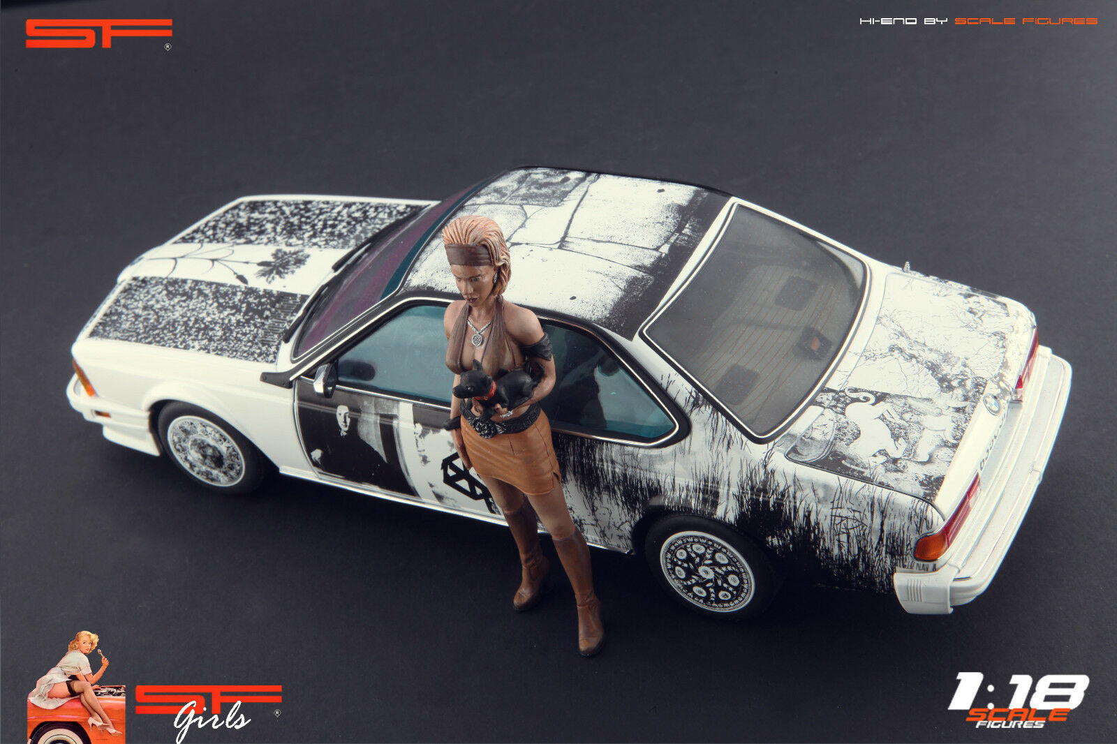 1/18 HippieGirl von SF Scale Figures - Handarbeit -