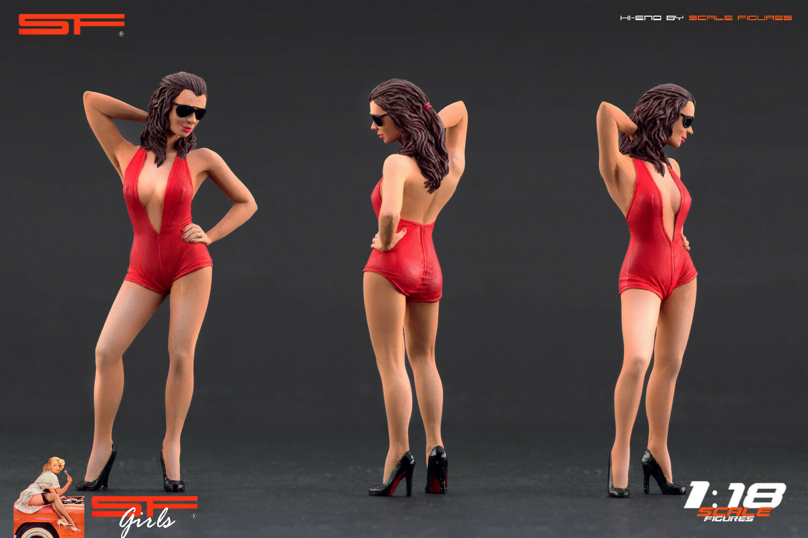 1/18 Posing Girl von SF Scale Figures - Handarbeit -