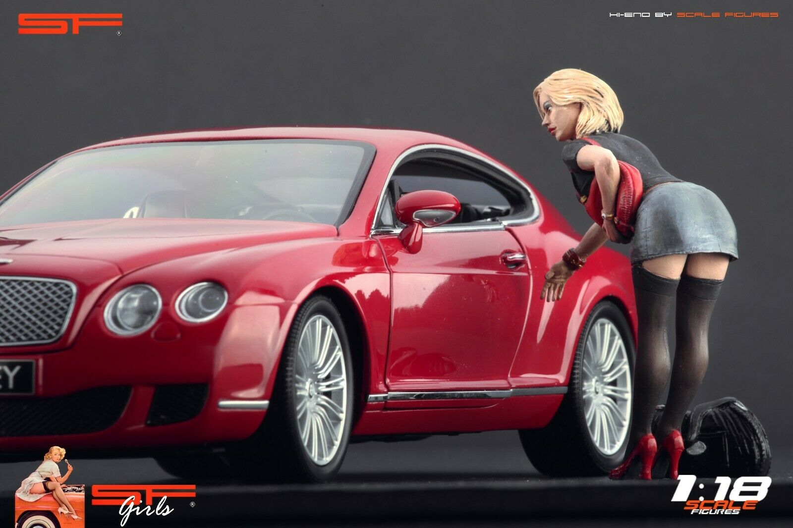 1/18 Short Dress Girl von SF Scale Figures - Handarbeit -