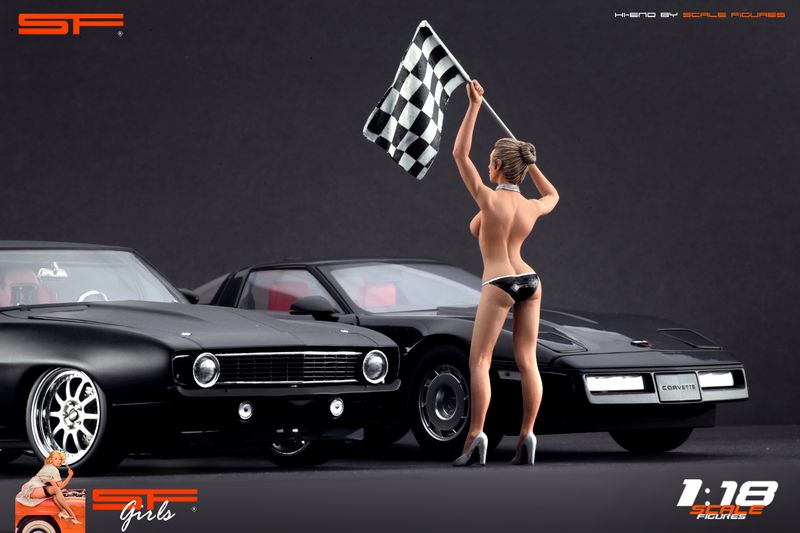 1/18 Start-Finish Girl naked von SF Scale Figures - Handarbeit -