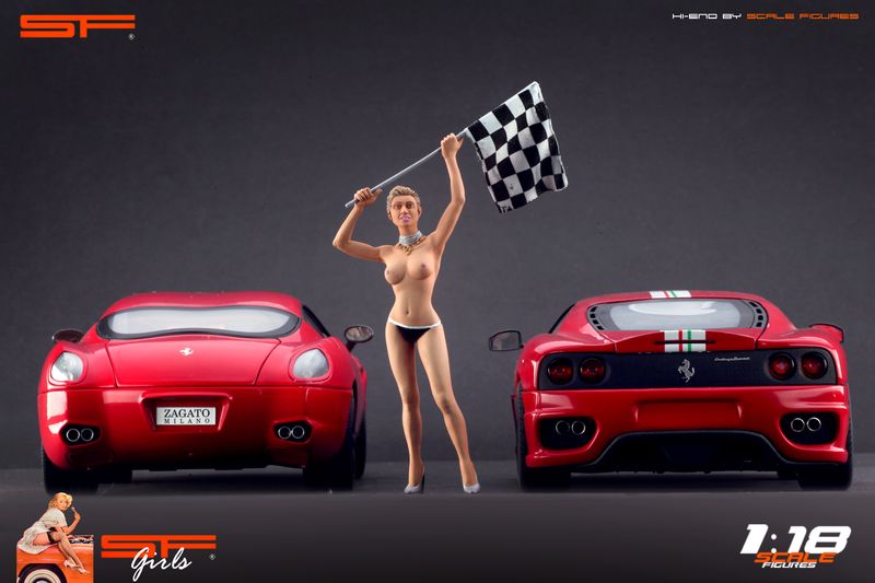 1/18 Start-Finish Girl naked von SF Scale Figures - Handarbeit -