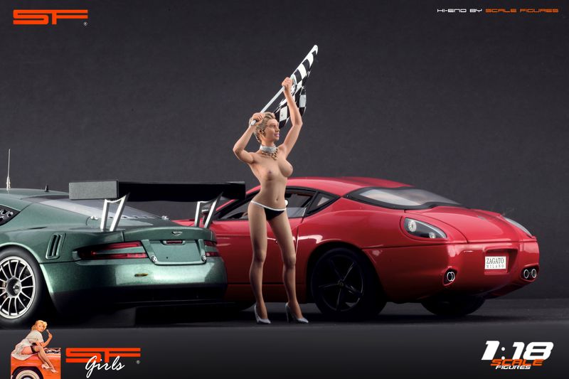 1/18 Start-Finish Girl naked von SF Scale Figures - Handarbeit -