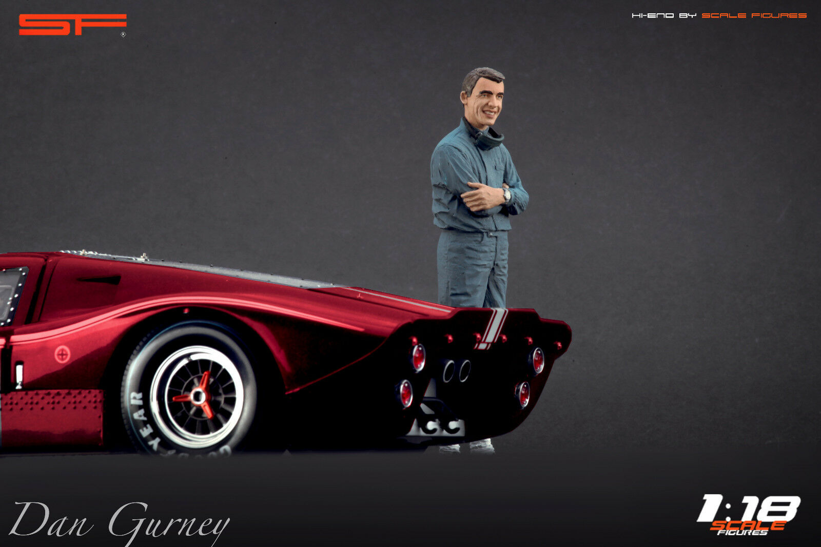 1/18 Dan Gurney von SF Scale Figures - Handarbeit -