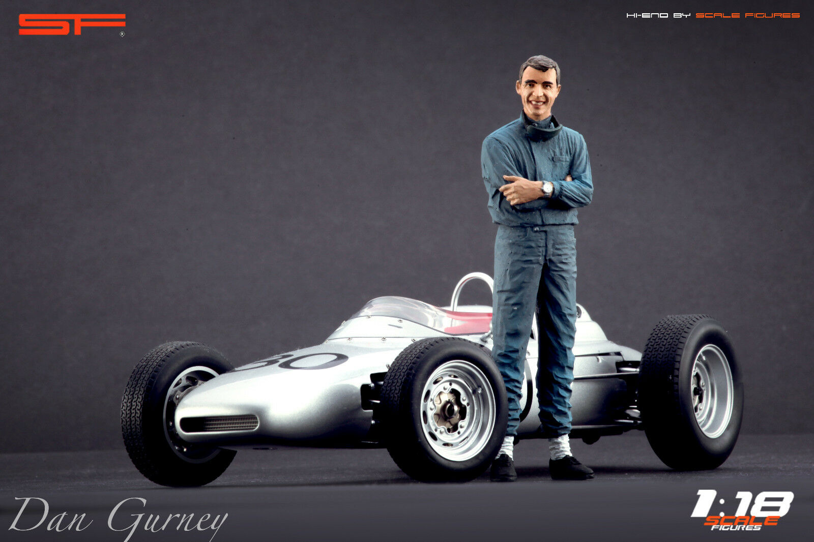 1/18 Dan Gurney von SF Scale Figures - Handarbeit -