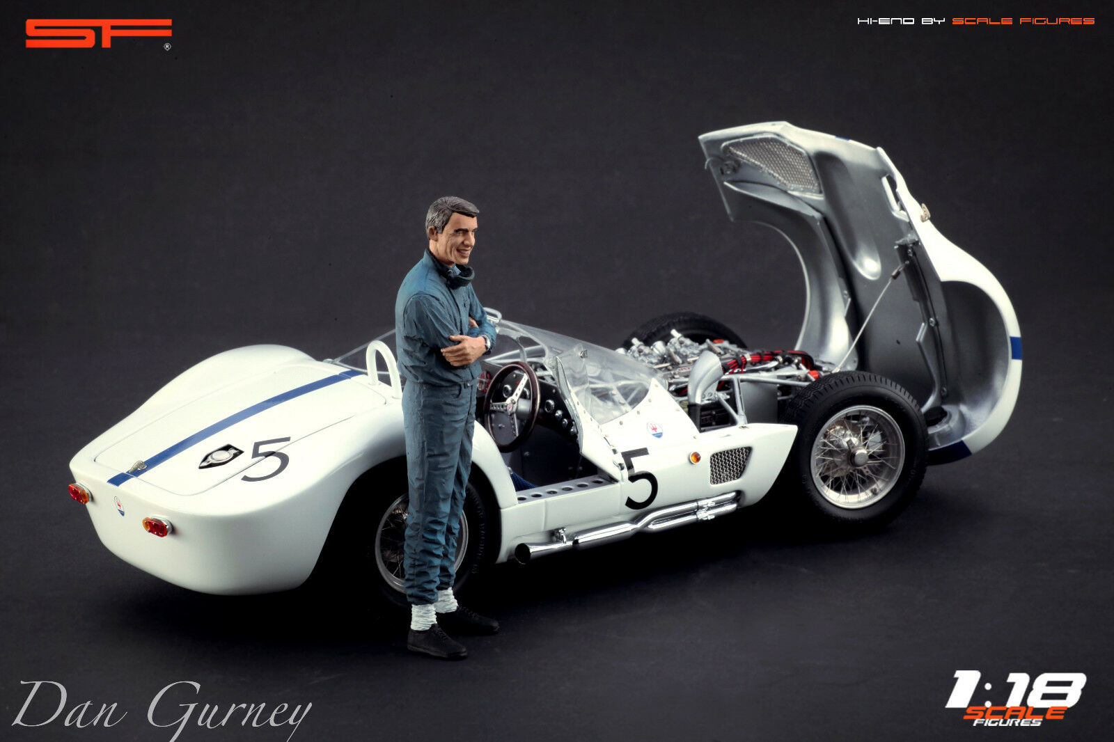 1/18 Dan Gurney von SF Scale Figures - Handarbeit -