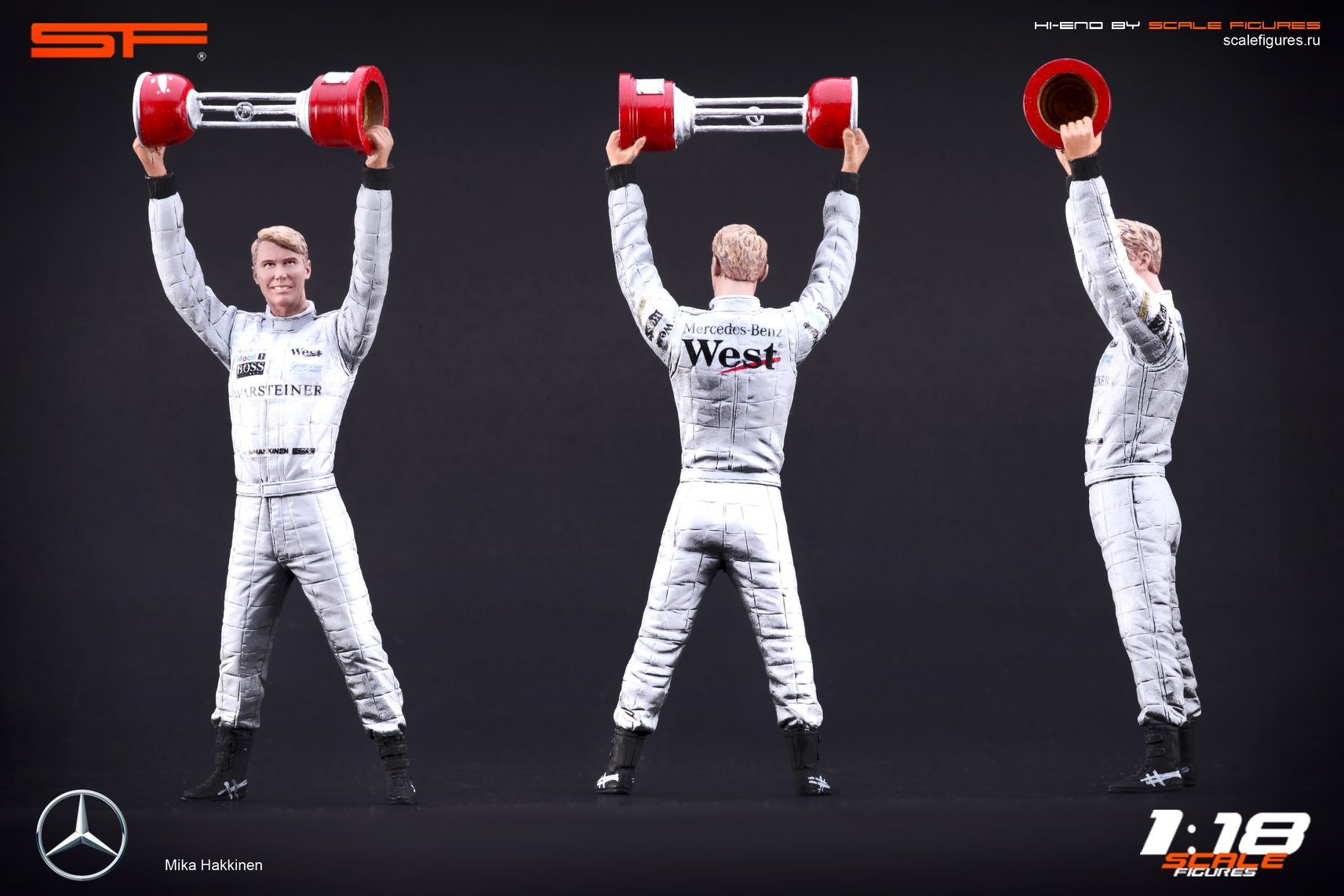 1/18 Mika Haekkinen von SF Scale Figures - Handarbeit -