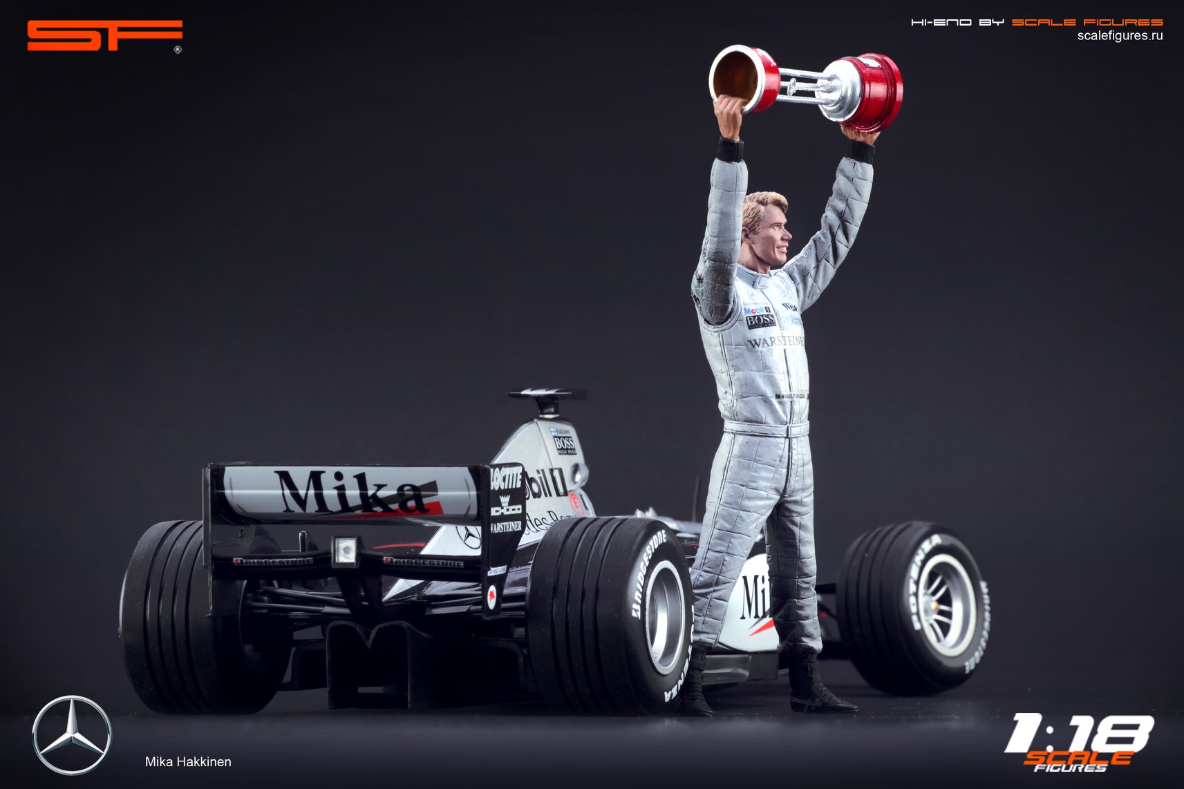 1/18 Mika Haekkinen von SF Scale Figures - Handarbeit -