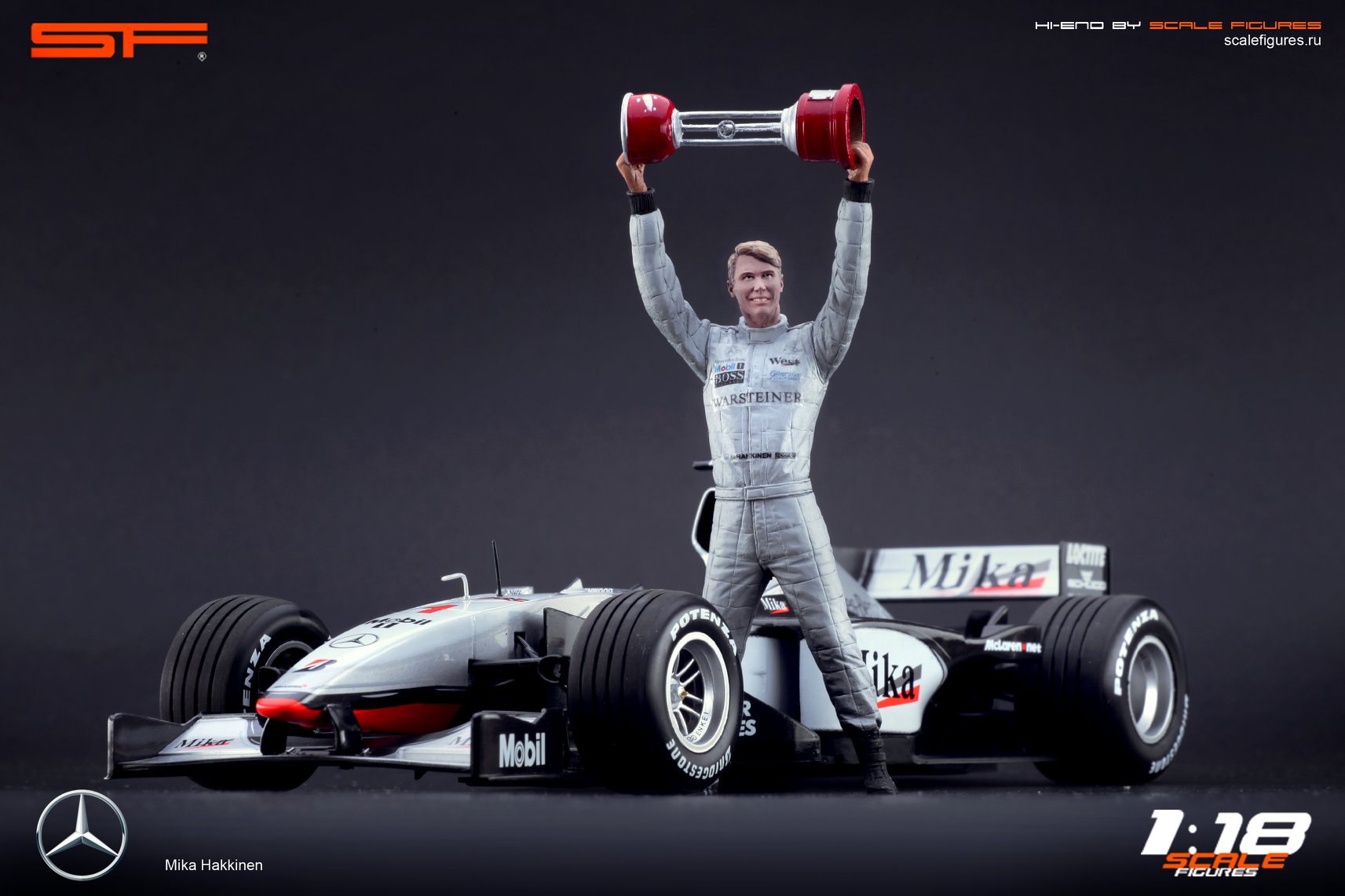 1/18 Mika Haekkinen von SF Scale Figures - Handarbeit -