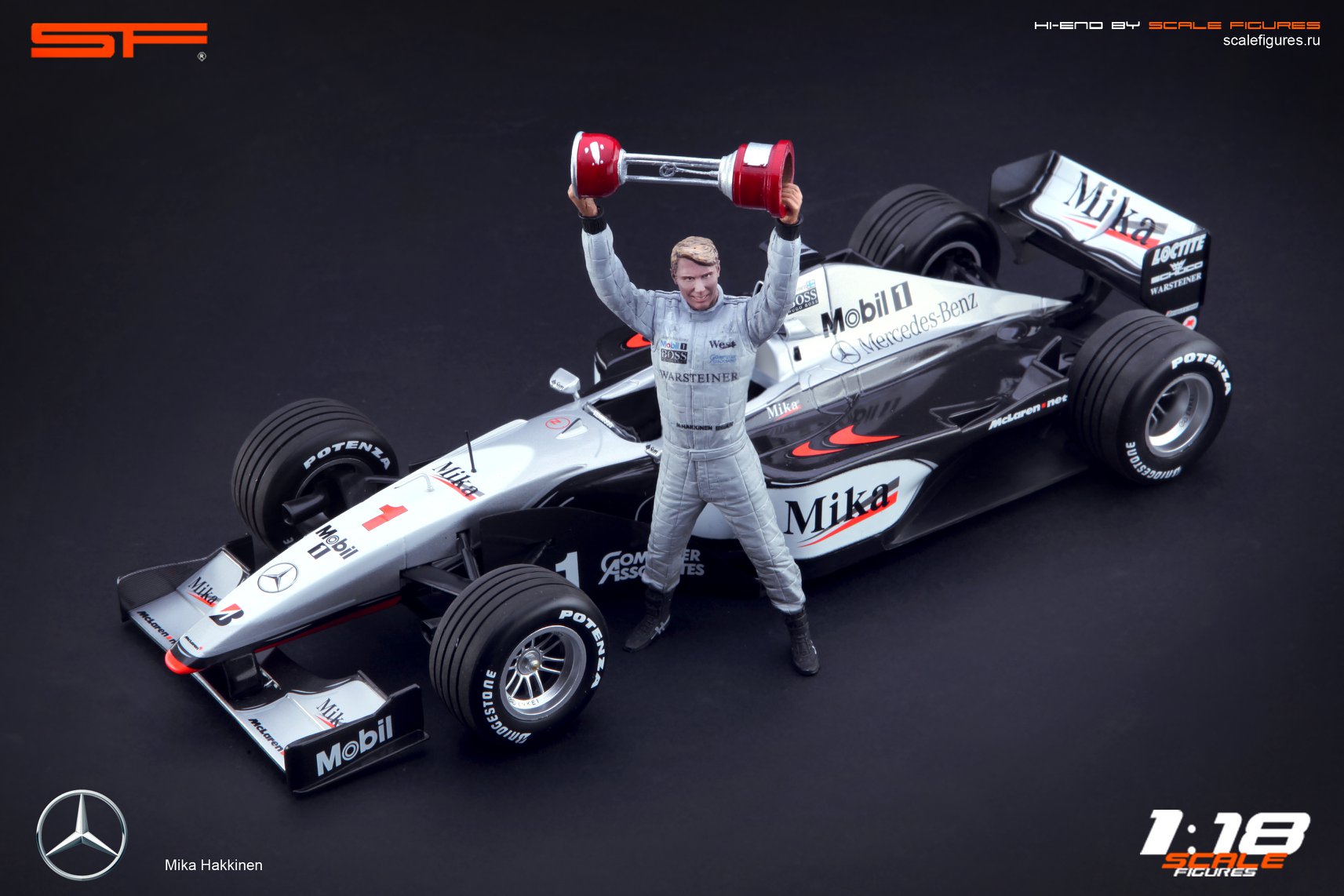 1/18 Mika Haekkinen von SF Scale Figures - Handarbeit -