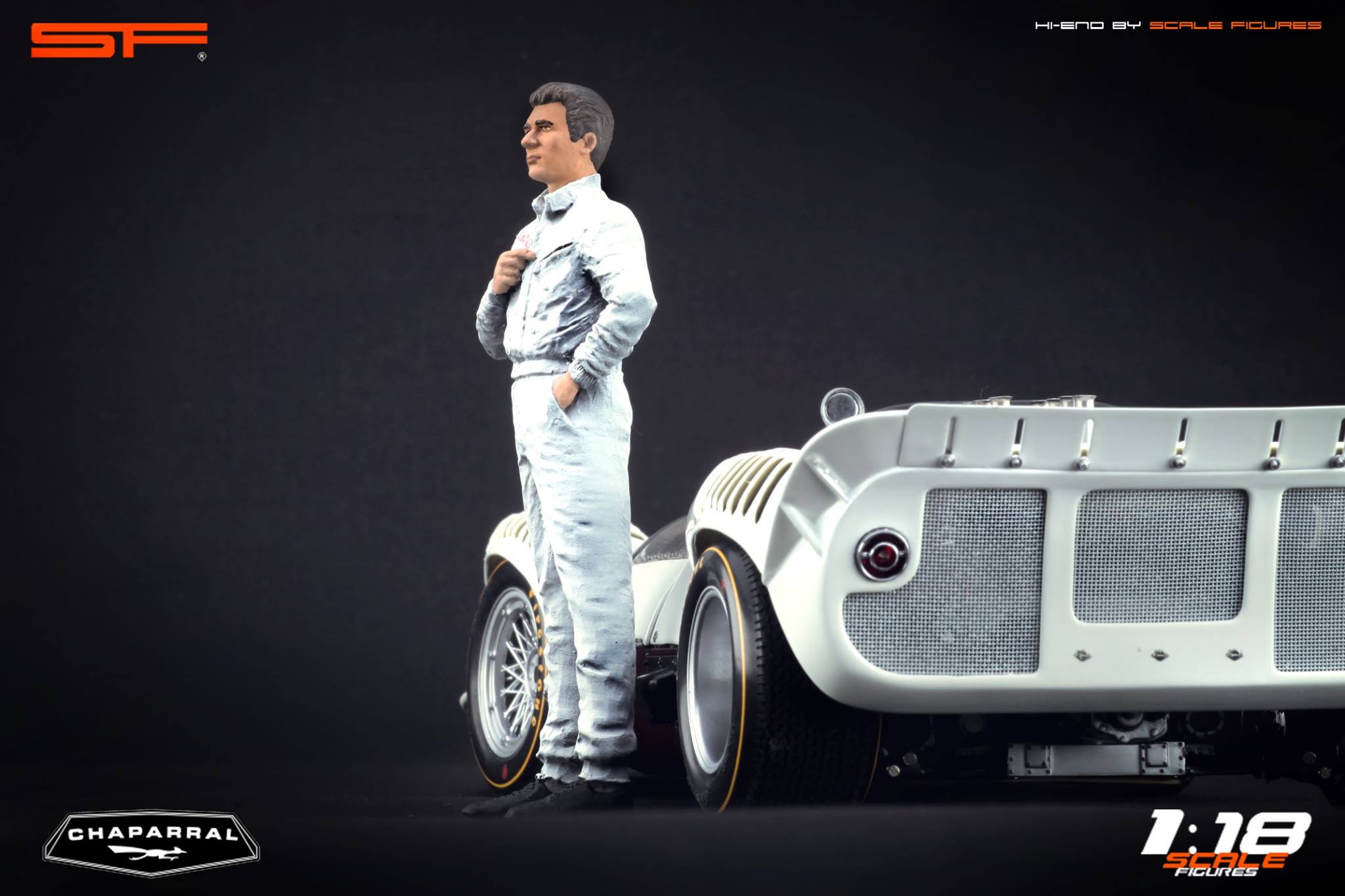 1/18 JIM HALL von SF Scale Figures - Handarbeit--