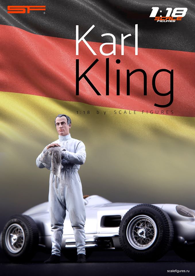 1/18 Rennfahrer Karl Kling von SF Scale Figures - Handarbeit--