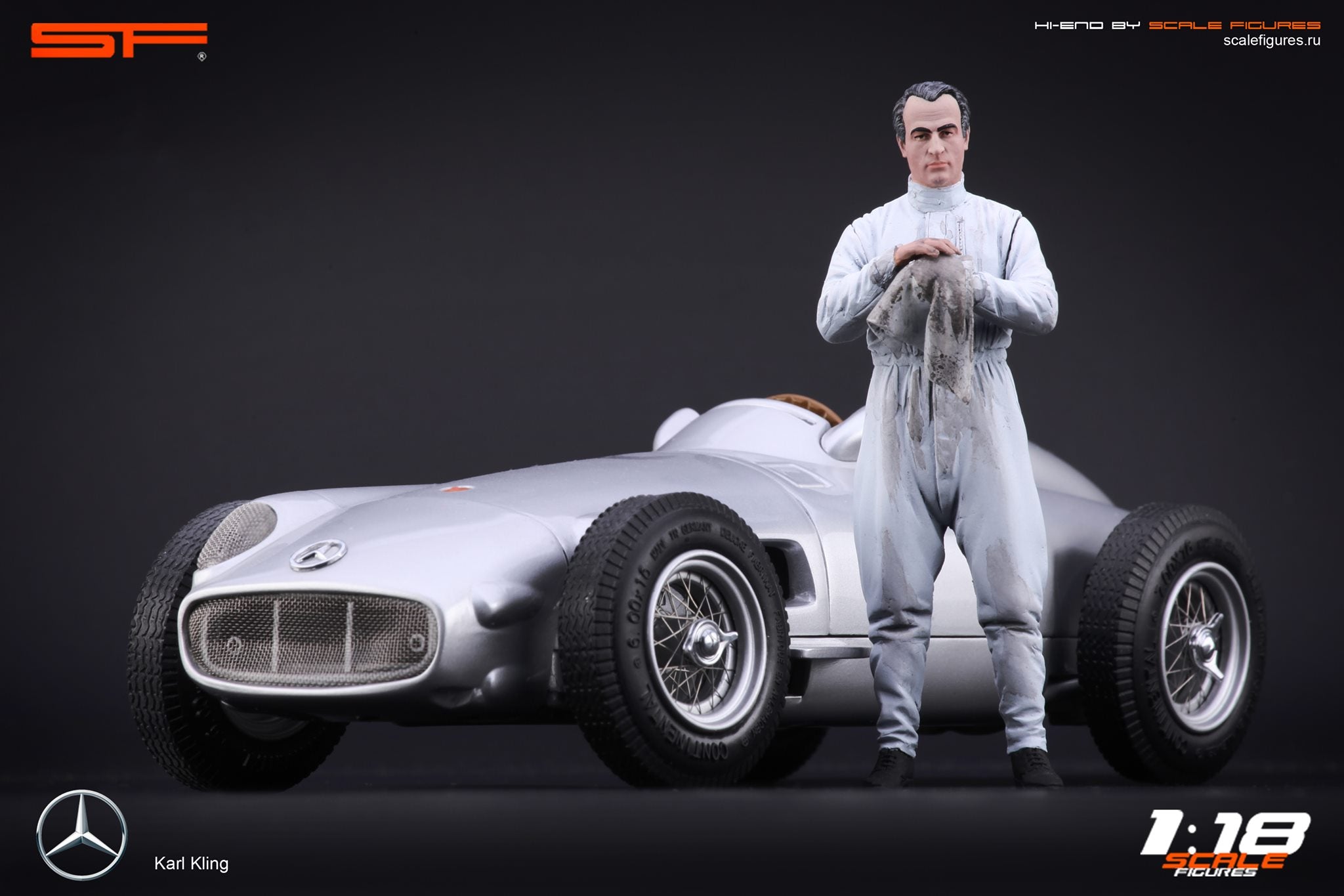 1/18 Rennfahrer Karl Kling von SF Scale Figures - Handarbeit--