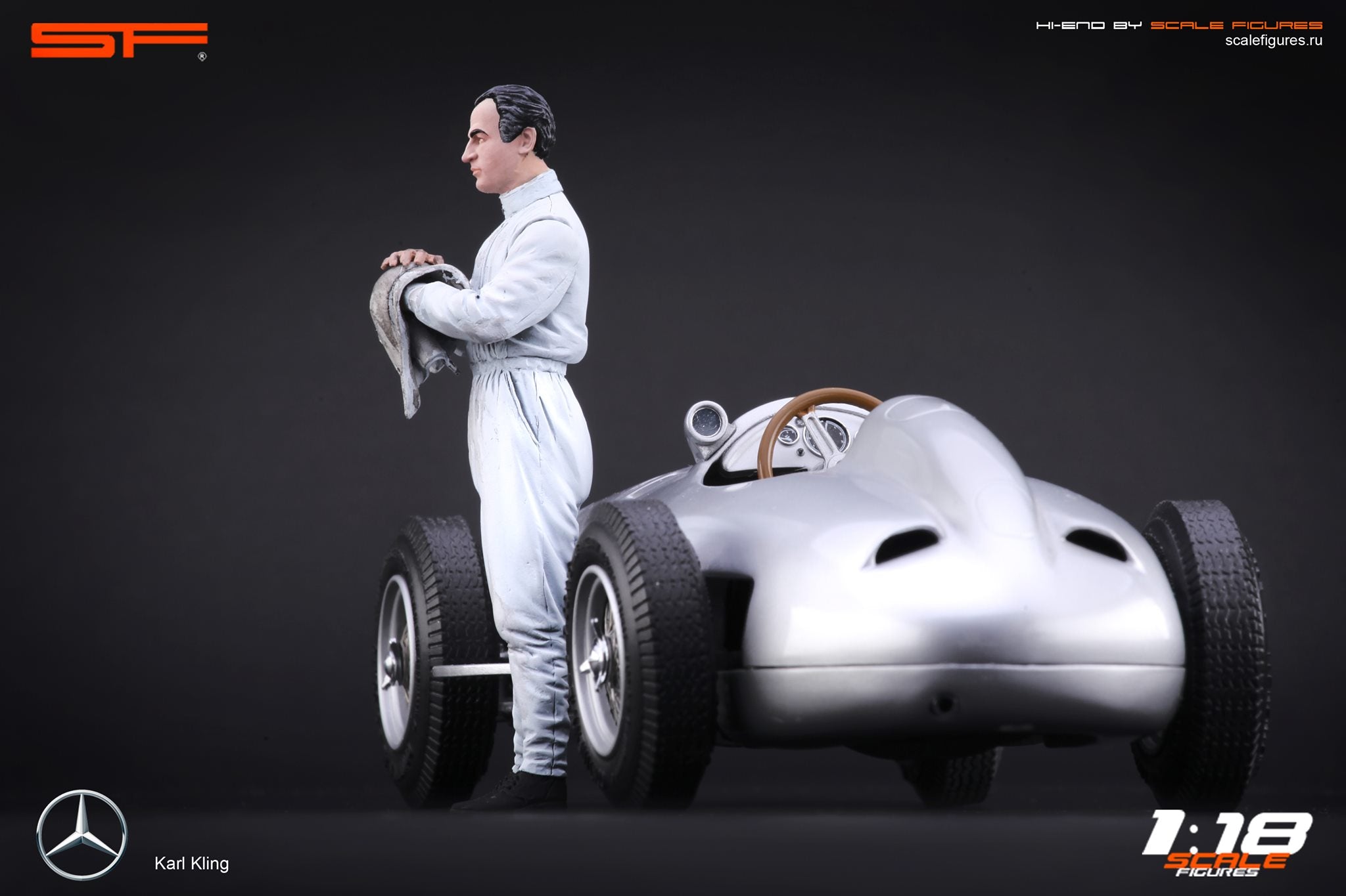 1/18 Rennfahrer Karl Kling von SF Scale Figures - Handarbeit--