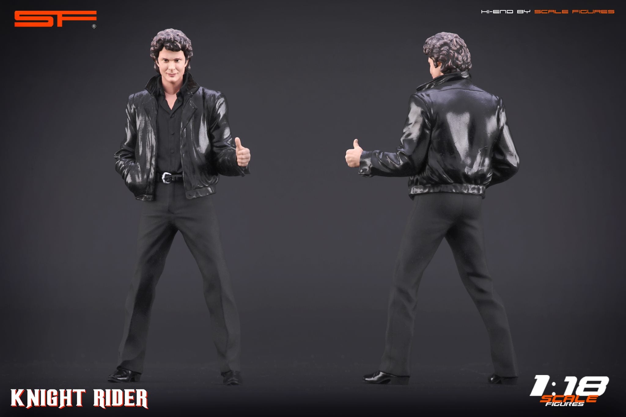 1/18 Knight Rider David Hasselhoff von SF Scale Figures - Handarbeit -