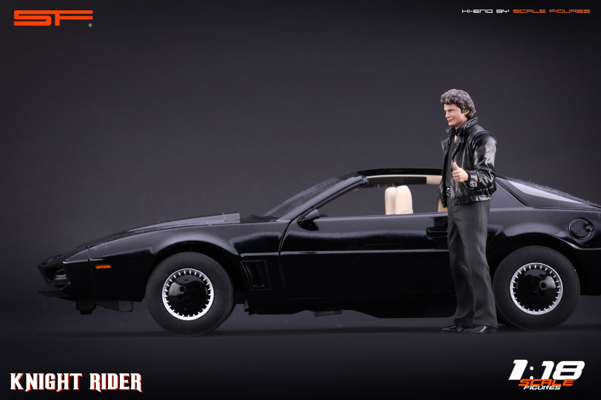 1/18 Knight Rider David Hasselhoff von SF Scale Figures - Handarbeit -
