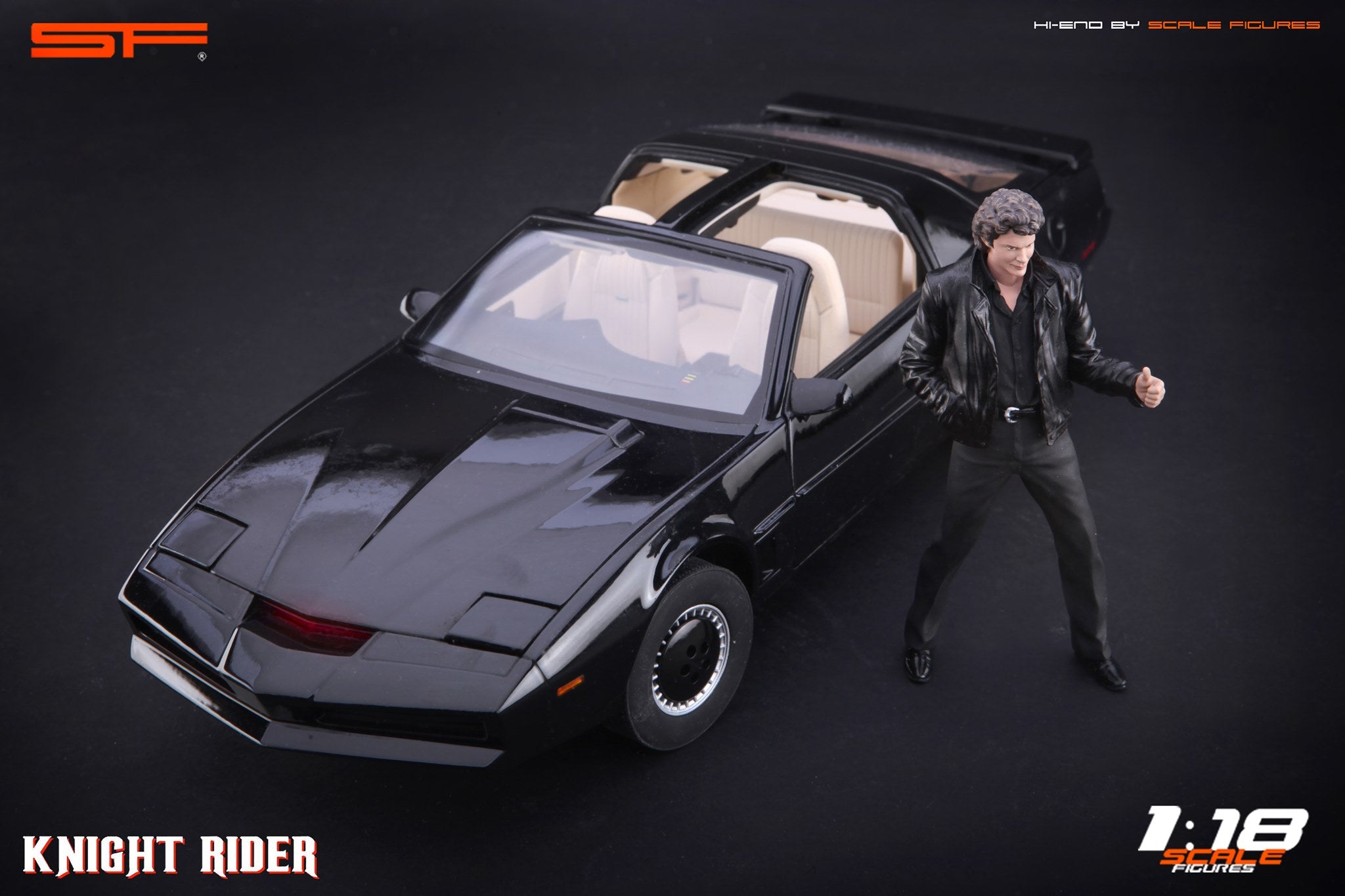 1/18 Knight Rider David Hasselhoff von SF Scale Figures - Handarbeit -