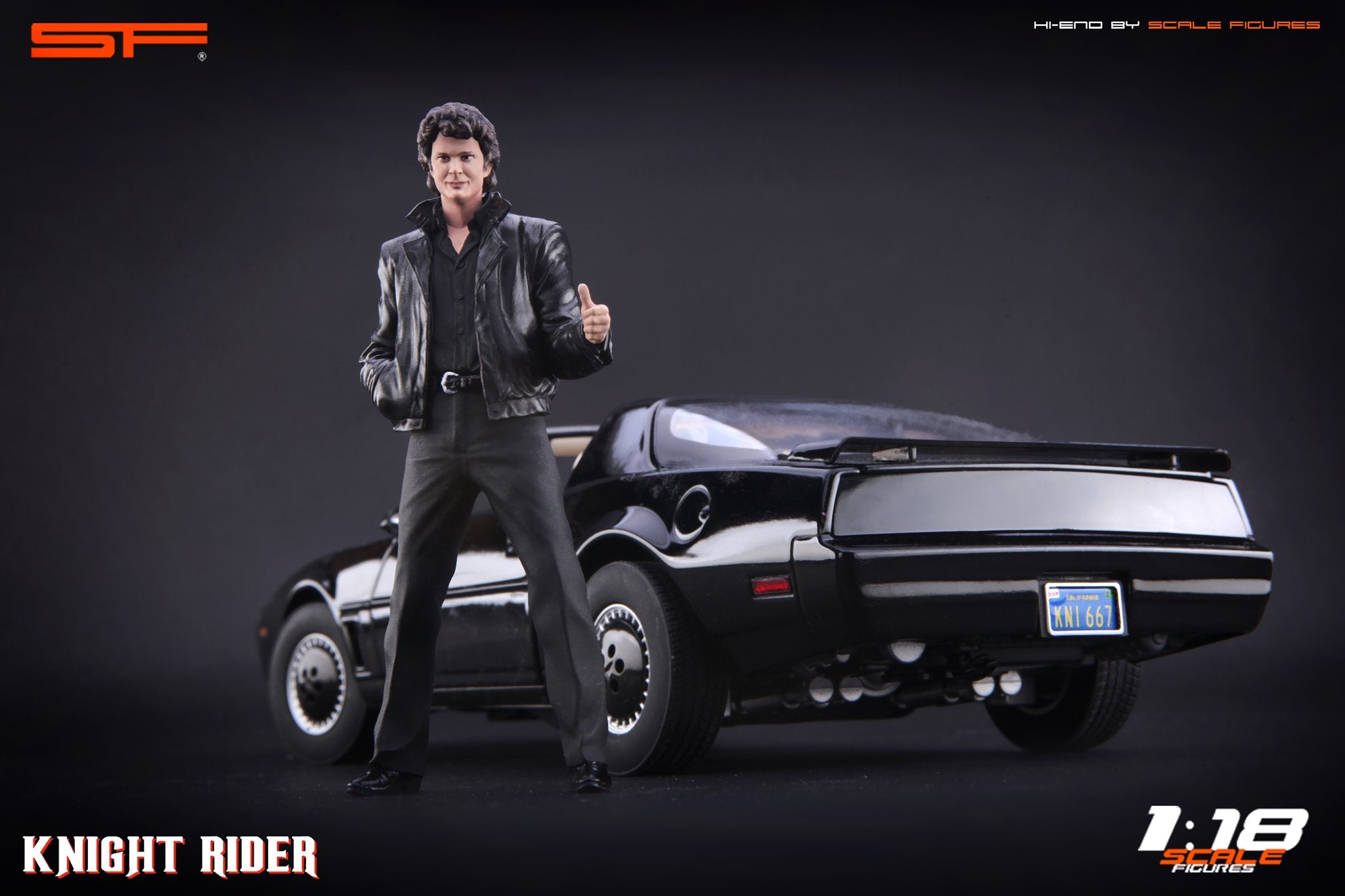 1/18 Knight Rider David Hasselhoff von SF Scale Figures - Handarbeit -