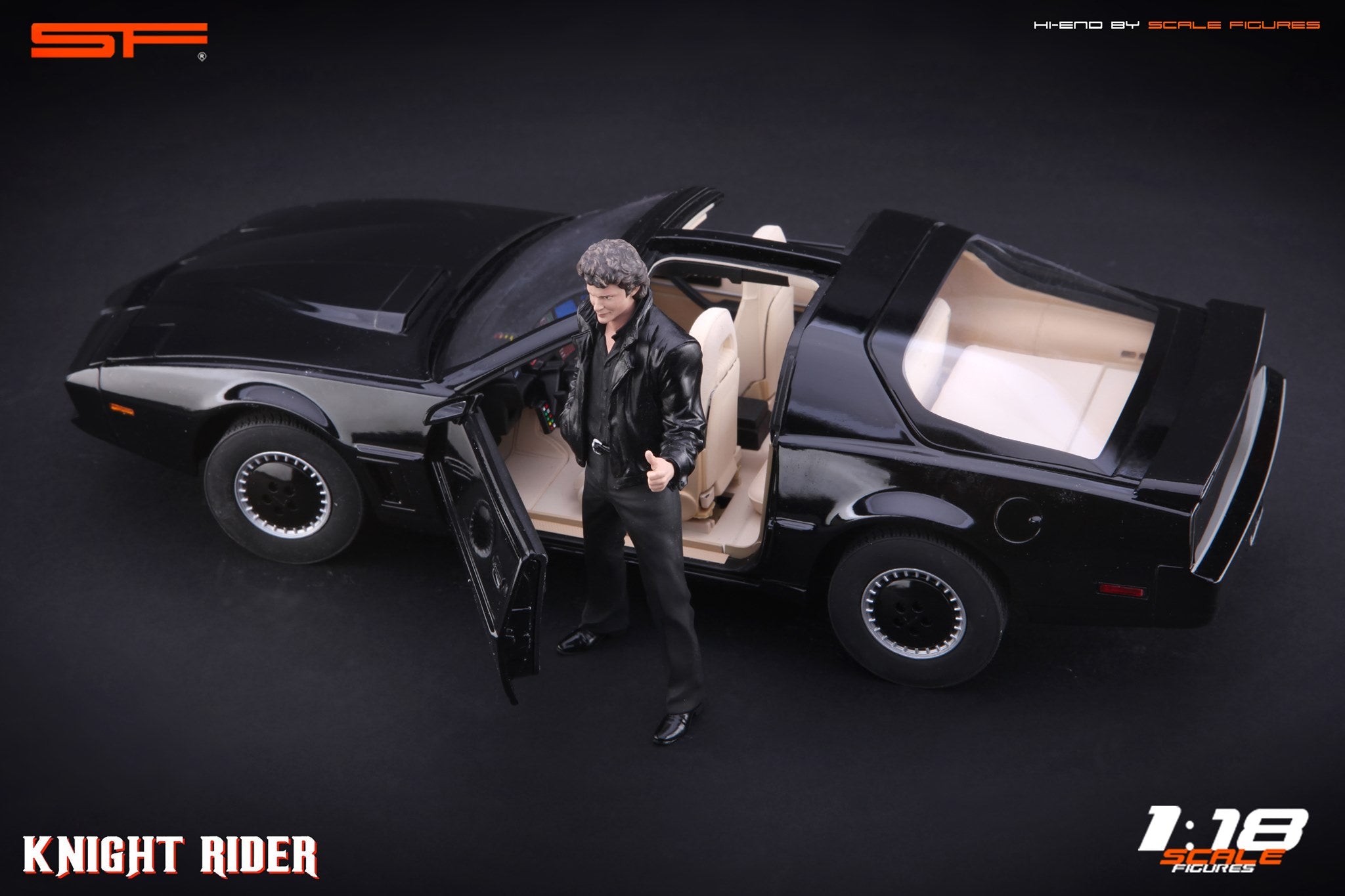 1/18 Knight Rider David Hasselhoff von SF Scale Figures - Handarbeit -