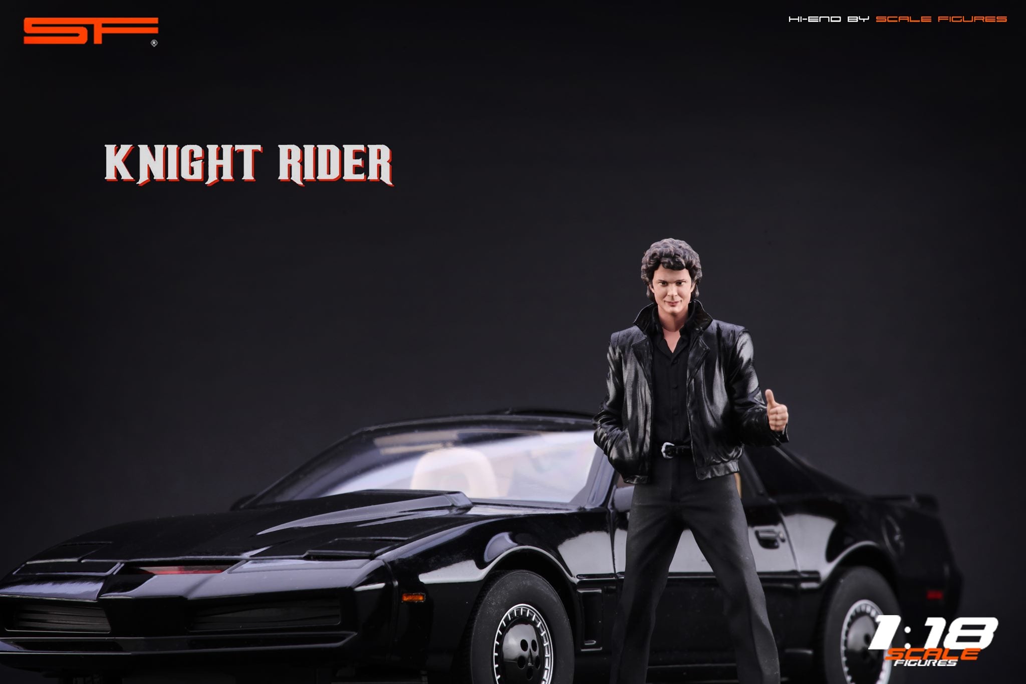 1/18 Knight Rider David Hasselhoff von SF Scale Figures - Handarbeit -