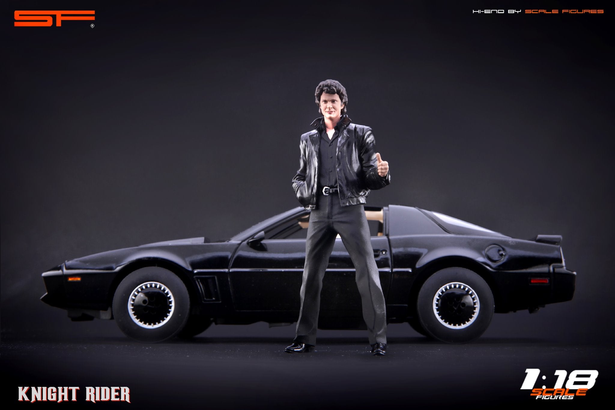 1/18 Knight Rider David Hasselhoff von SF Scale Figures - Handarbeit -