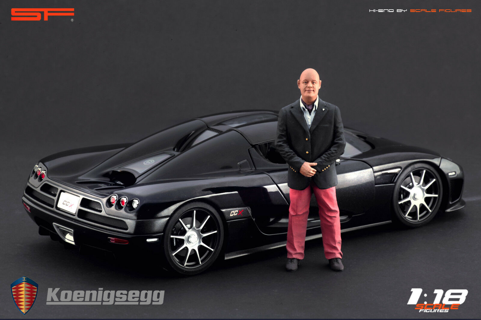 1/18 Christian von Koenigsegg von SF Scale Figures - Handarbeit - SF118068