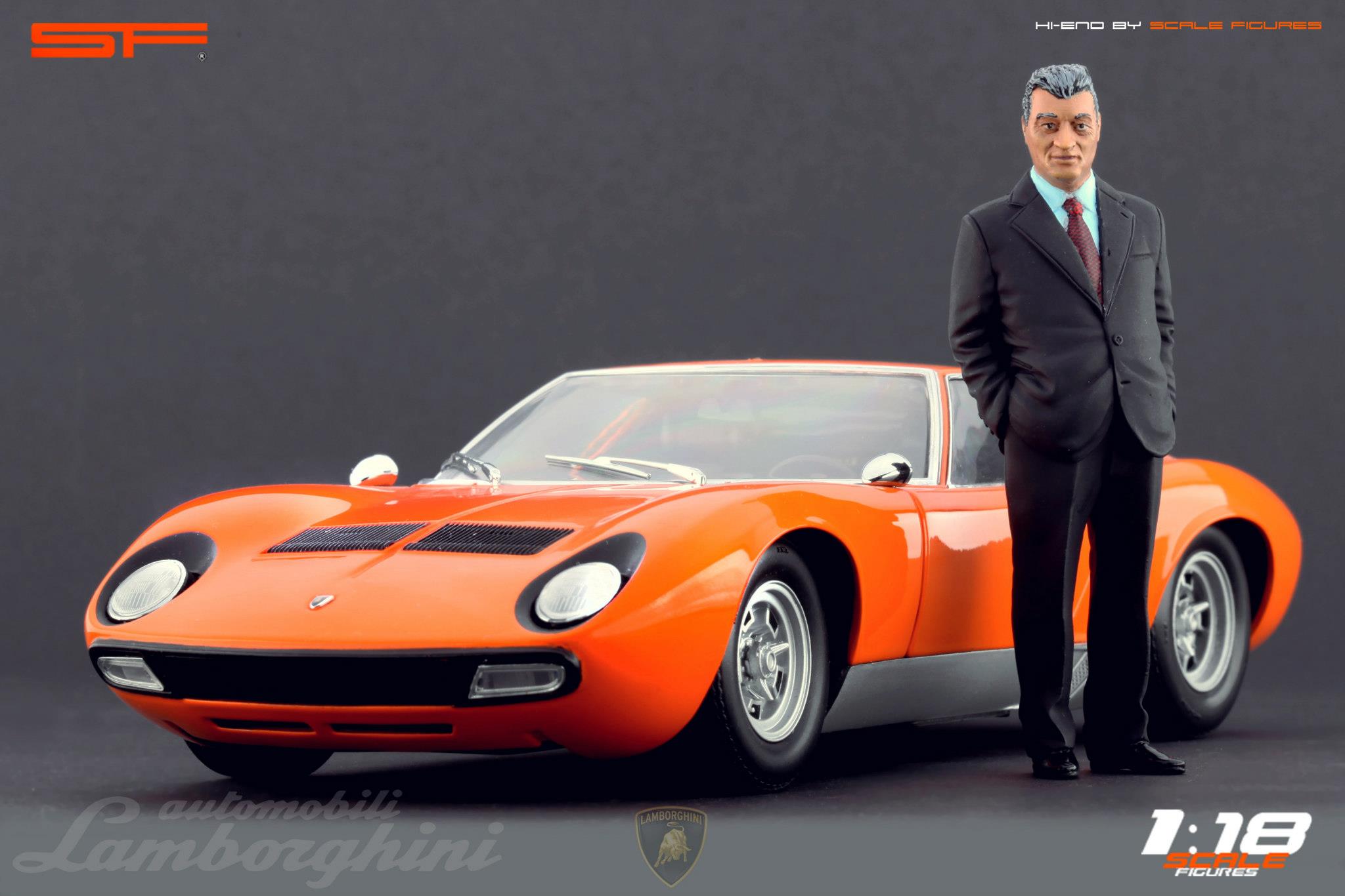1/18 FERRUCCIO LAMBORGHINI von SF Scale Figures - Handarbeit -