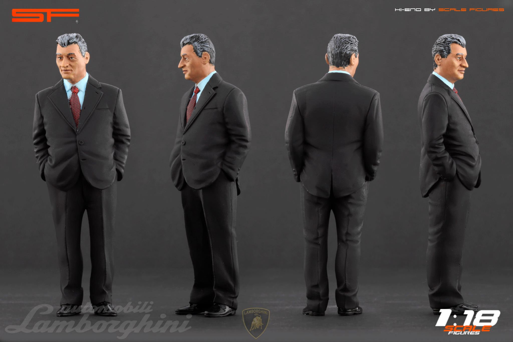 1/18 FERRUCCIO LAMBORGHINI von SF Scale Figures - Handarbeit -
