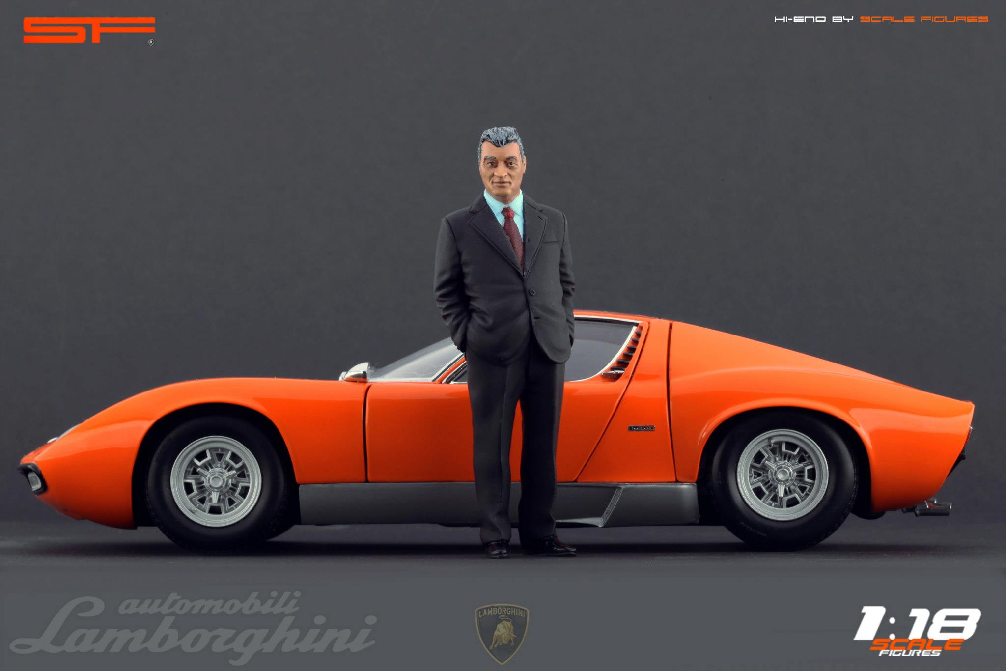 1/18 FERRUCCIO LAMBORGHINI von SF Scale Figures - Handarbeit -