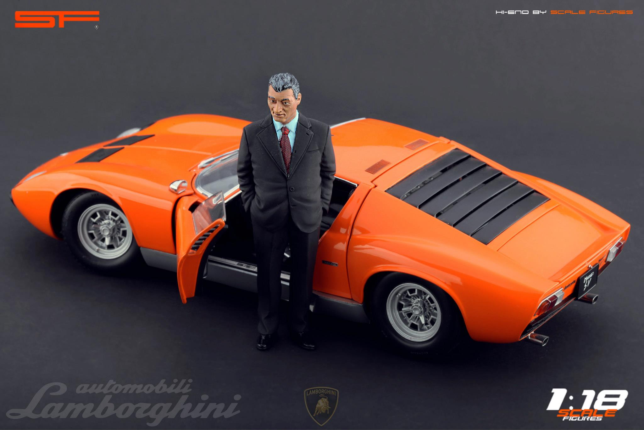 1/18 FERRUCCIO LAMBORGHINI von SF Scale Figures - Handarbeit -