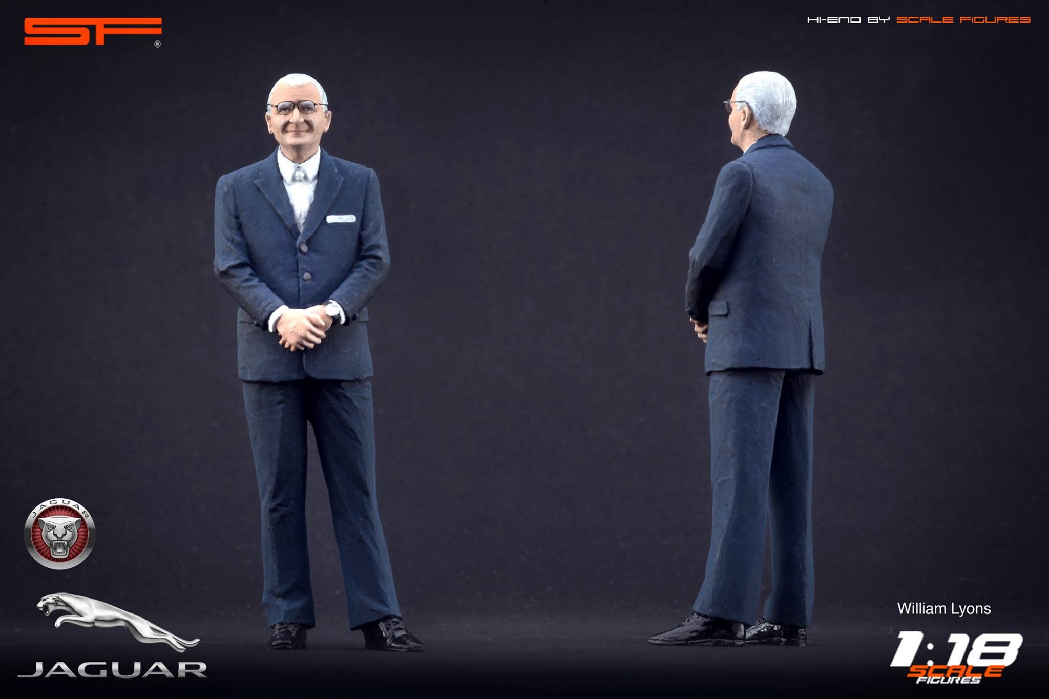1/18 WILLIAM LYONS von SF Scale Figures - Handarbeit -