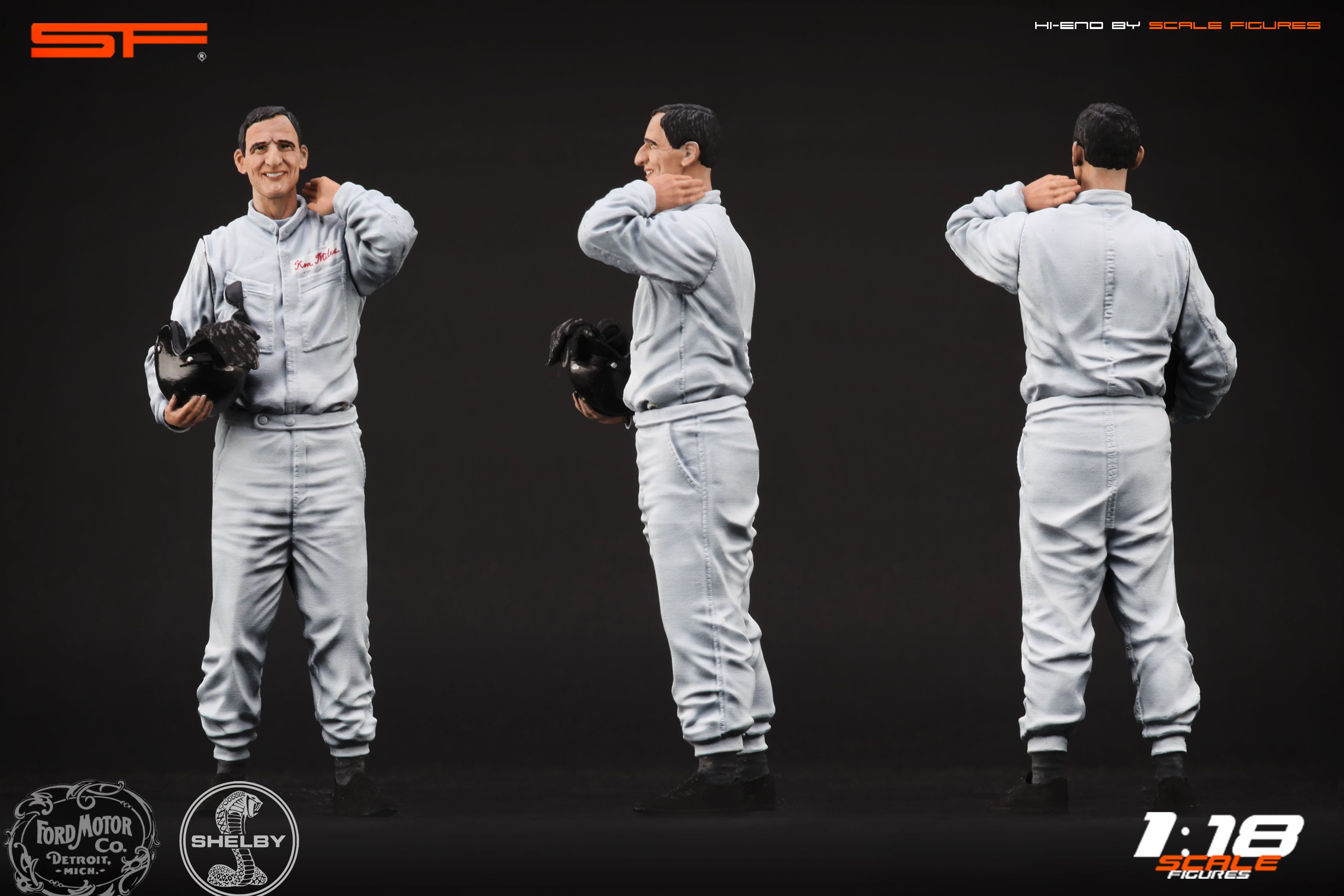 1/18 Ken MILES von SF Scale Figures - Handarbeit -