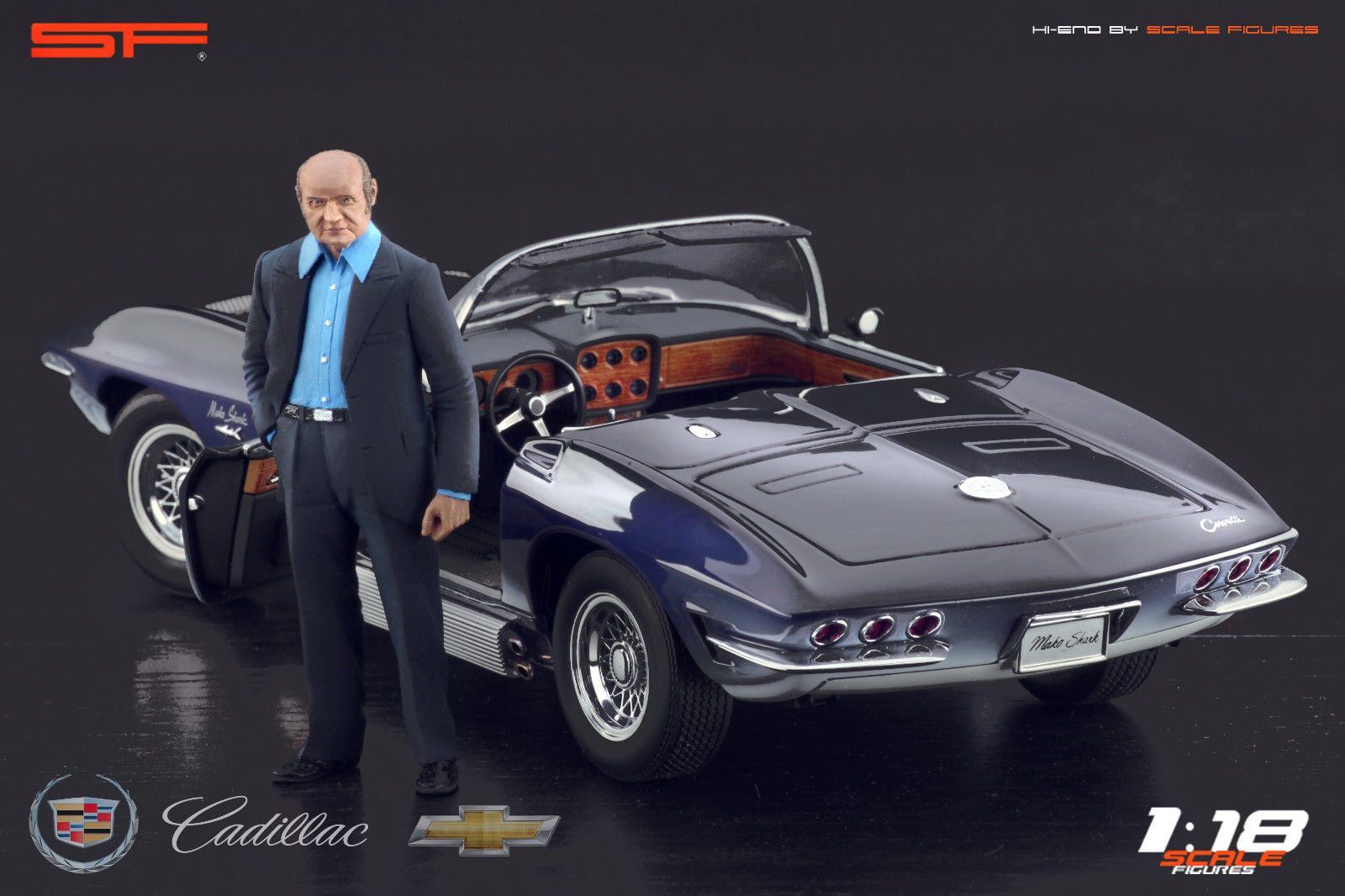 1/18 Bill Mitchell von SF Scale Figures - Handarbeit -