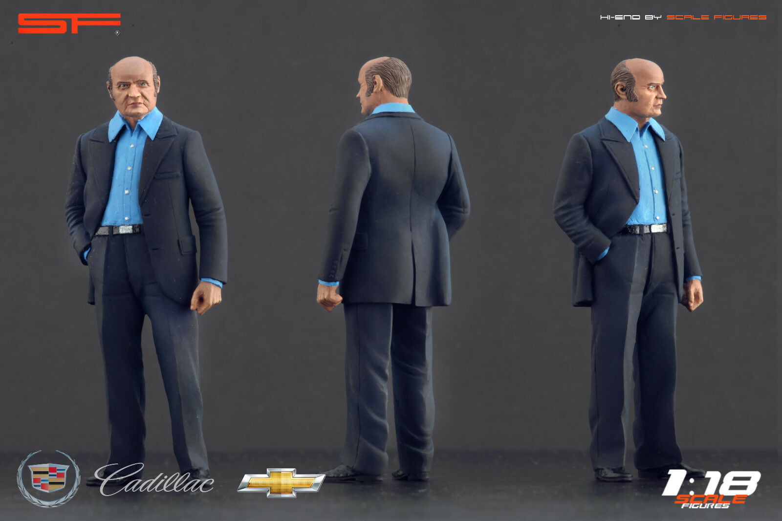 1/18 Bill Mitchell von SF Scale Figures - Handarbeit -