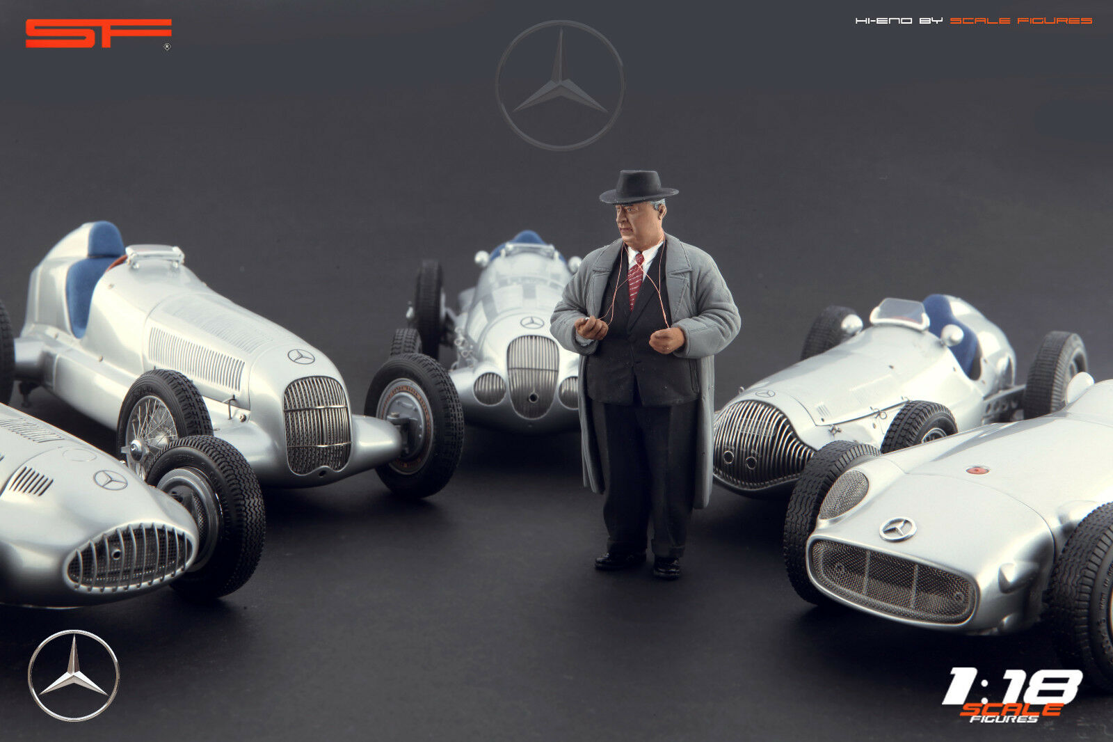 1/18 Alfred Neubauer von SF Scale Figures - Handarbeit -