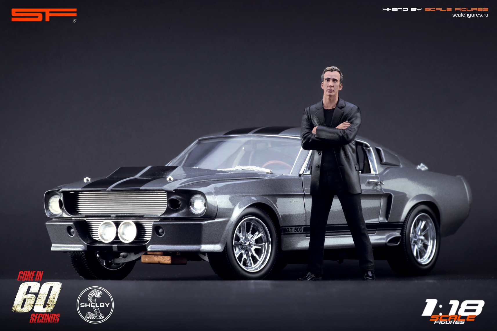 1/18 Schauspieler NICOLAS CAGE von SF Scale Figures - Handarbeit -
