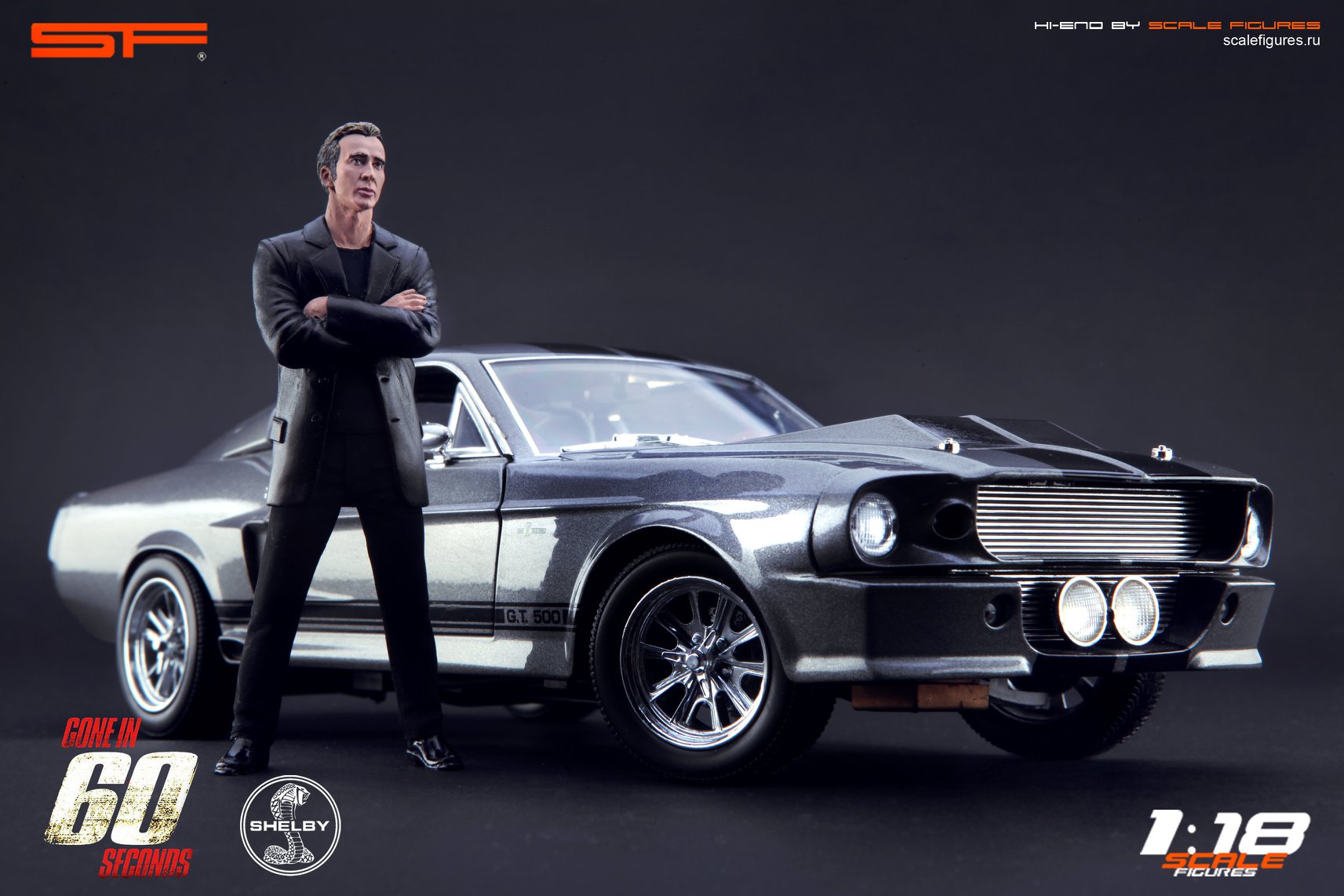 1/18 Schauspieler NICOLAS CAGE von SF Scale Figures - Handarbeit -