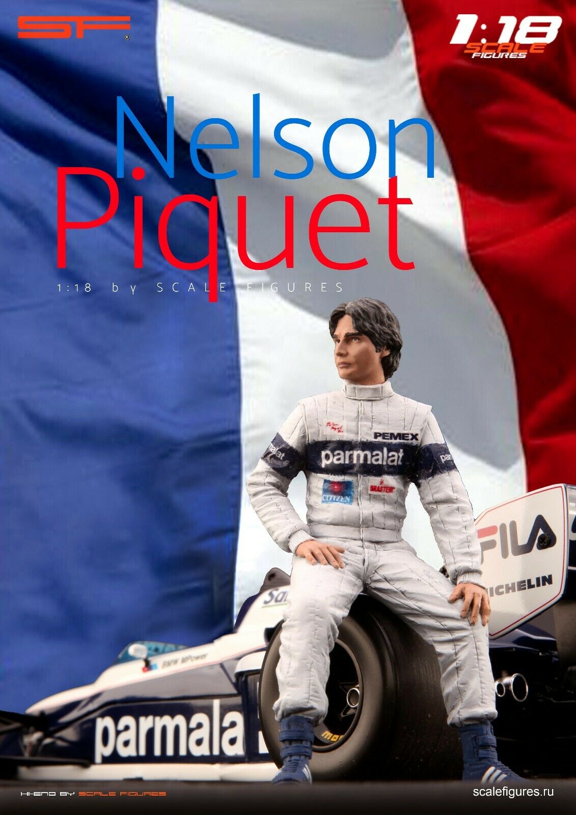 1/18 NELSON PIQUET von SF Scale Figures - Handarbeit -