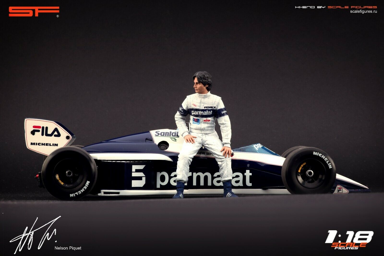 1/18 NELSON PIQUET von SF Scale Figures - Handarbeit -