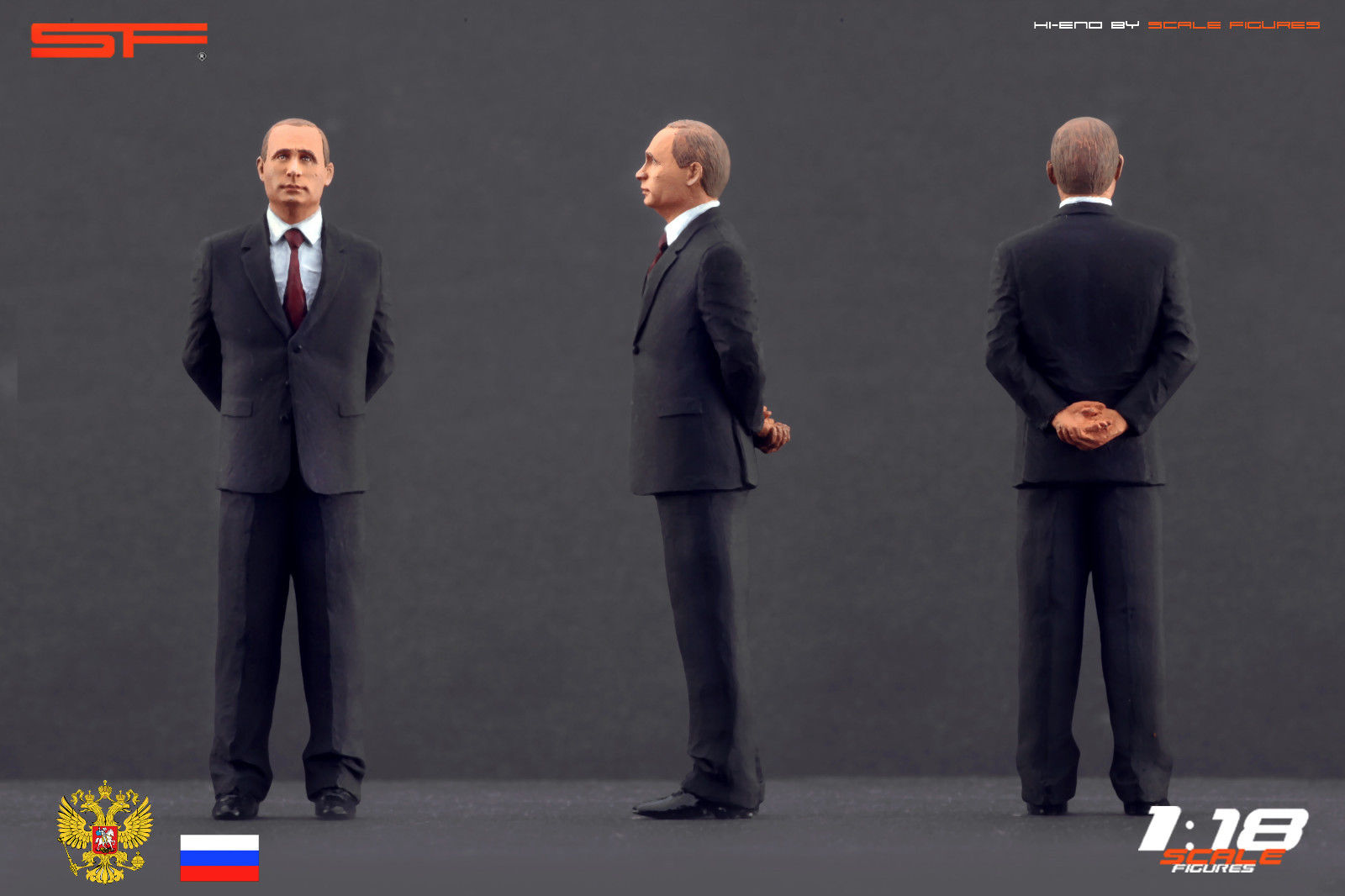 1/18 Figur VLADIMIR PUTIN von SF Scale Figures - Handarbeit - SF118104
