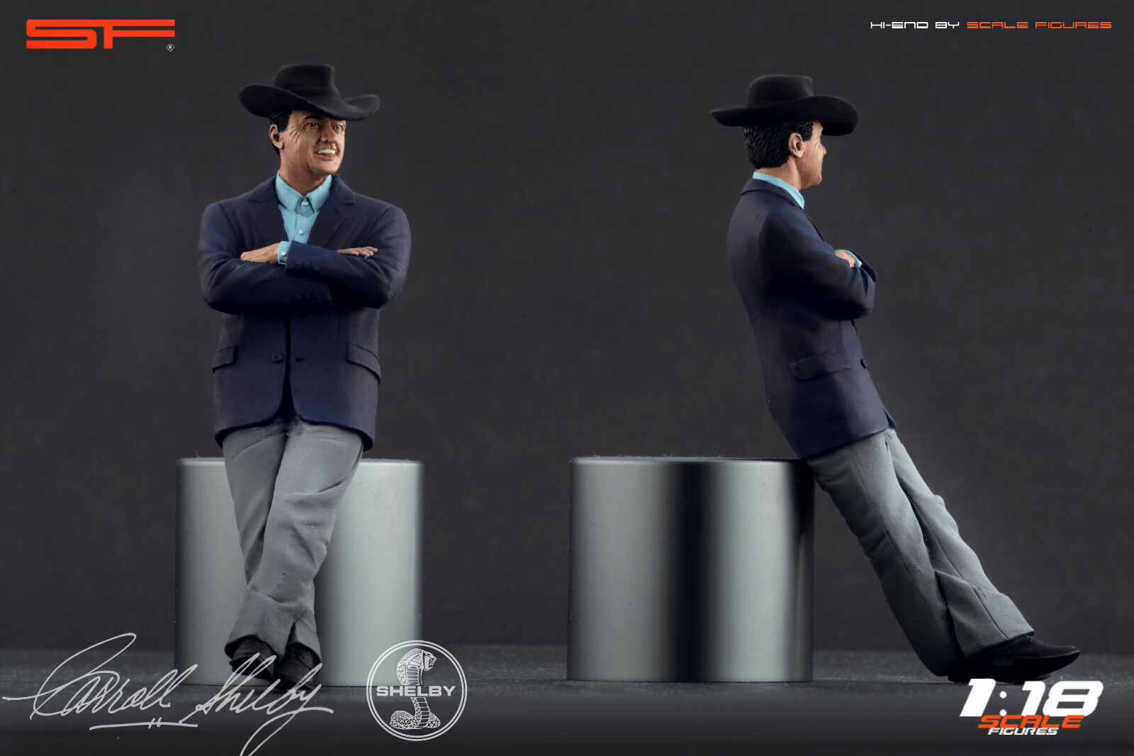 1/18 Caroll Shelby von SF Scale Figures - Handarbeit -